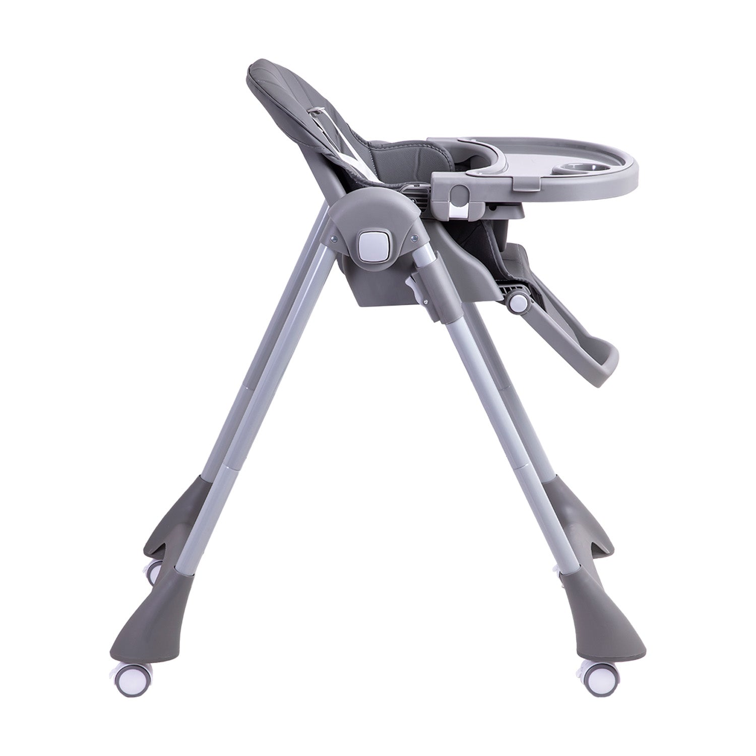 Silla De Comer Bebe Reclinable Plegable Easy Eat Gris