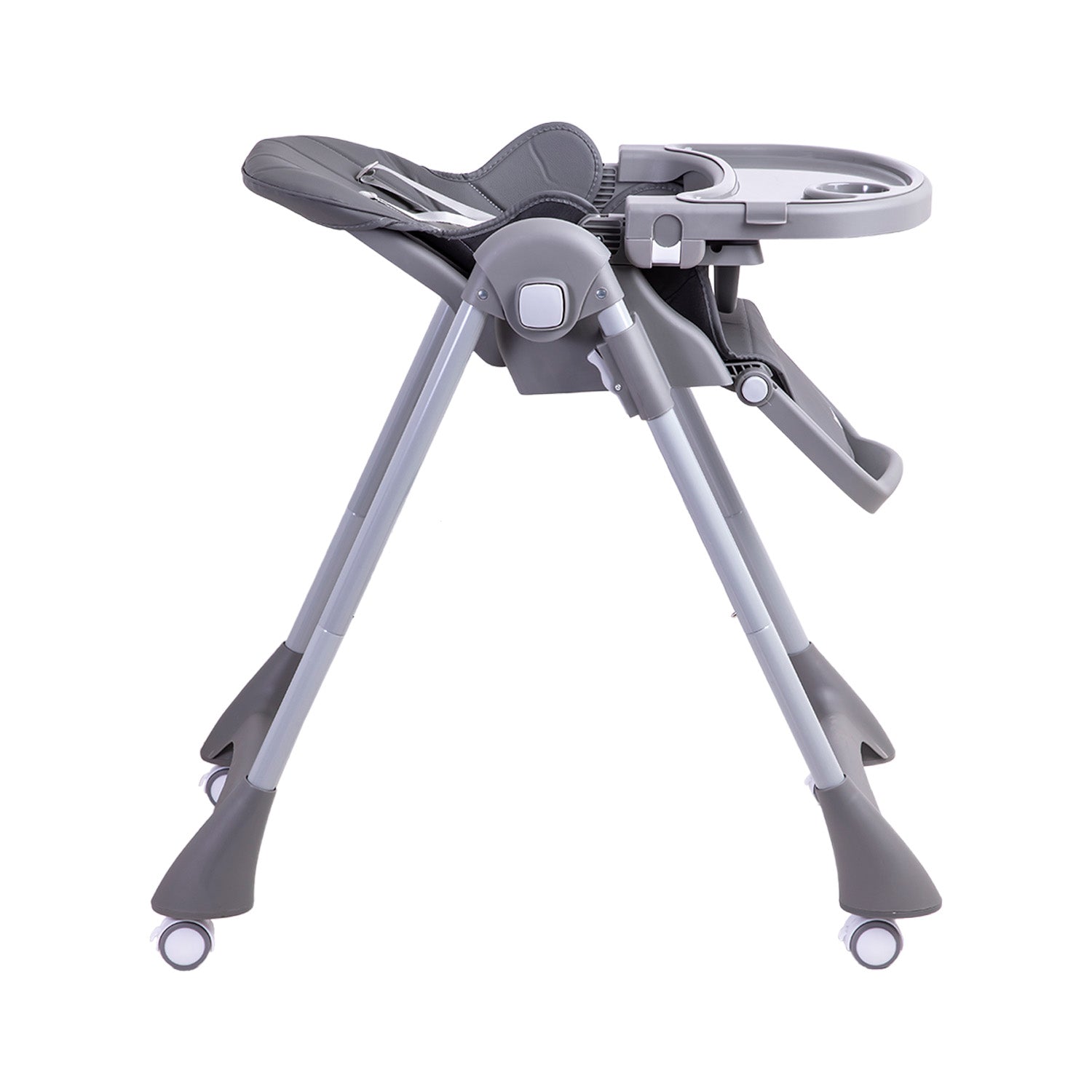 Silla De Comer Bebe Reclinable Plegable Easy Eat Gris