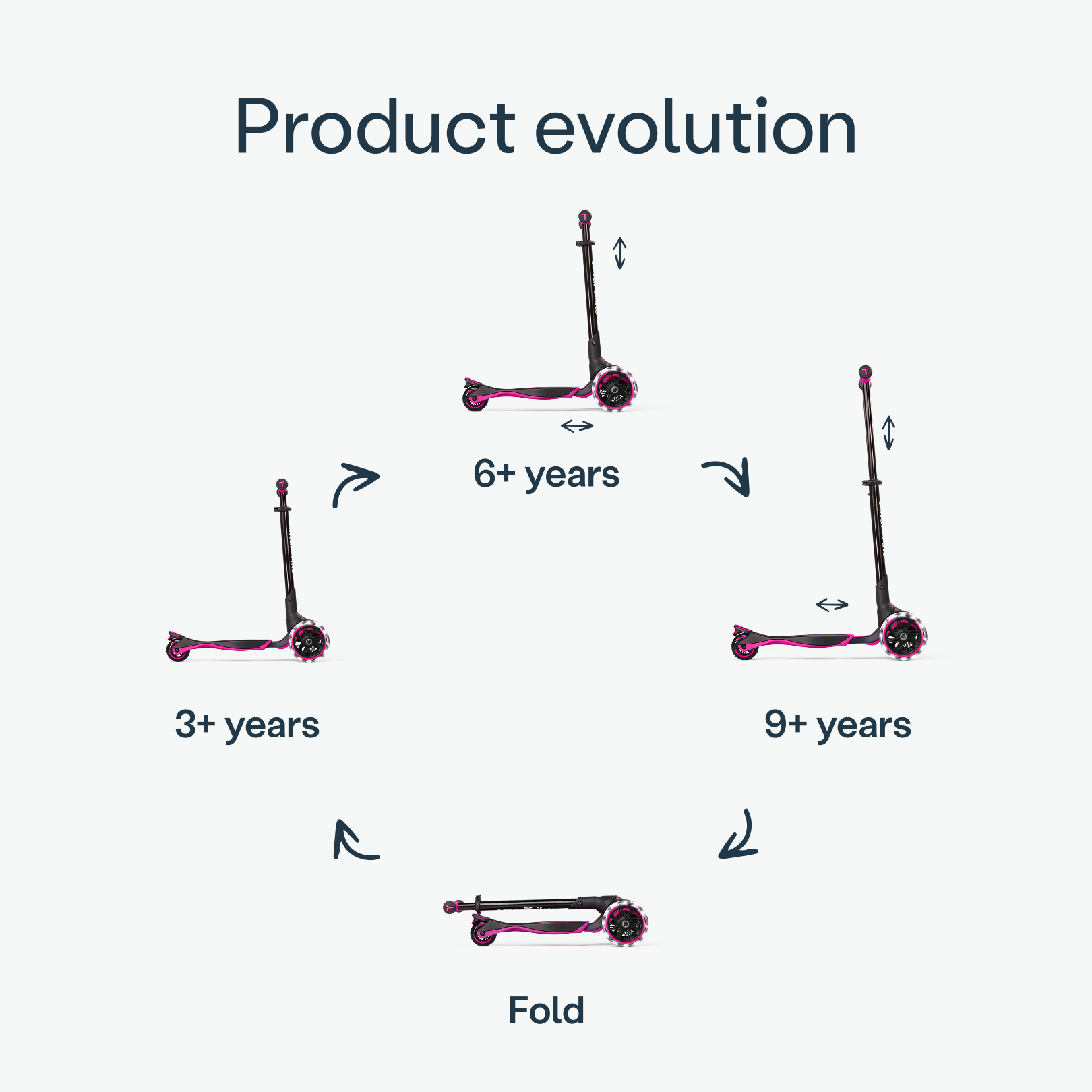 Xtend scooter - Pink