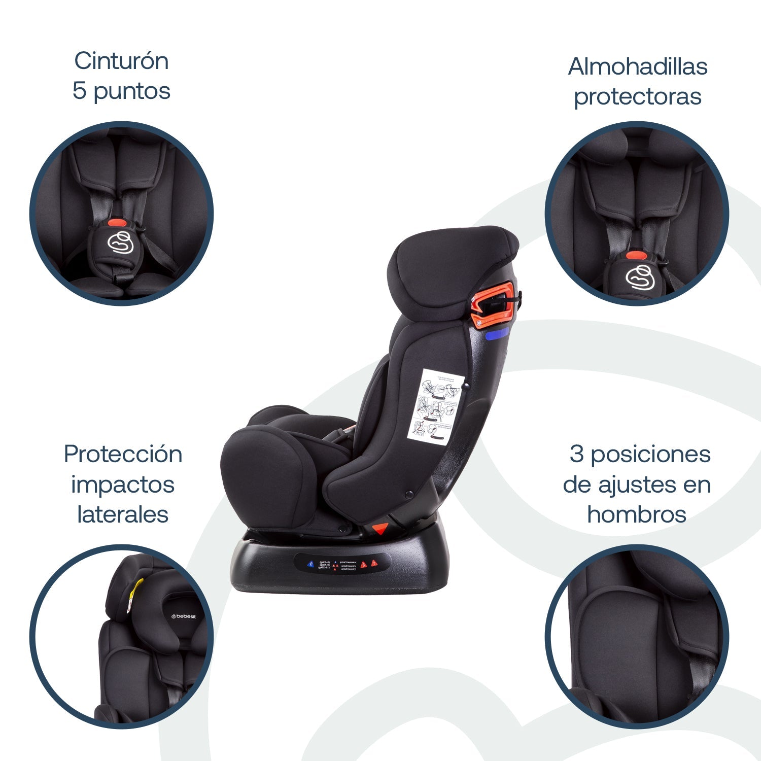 Silla De Auto Convertible Orbit Lx Negro