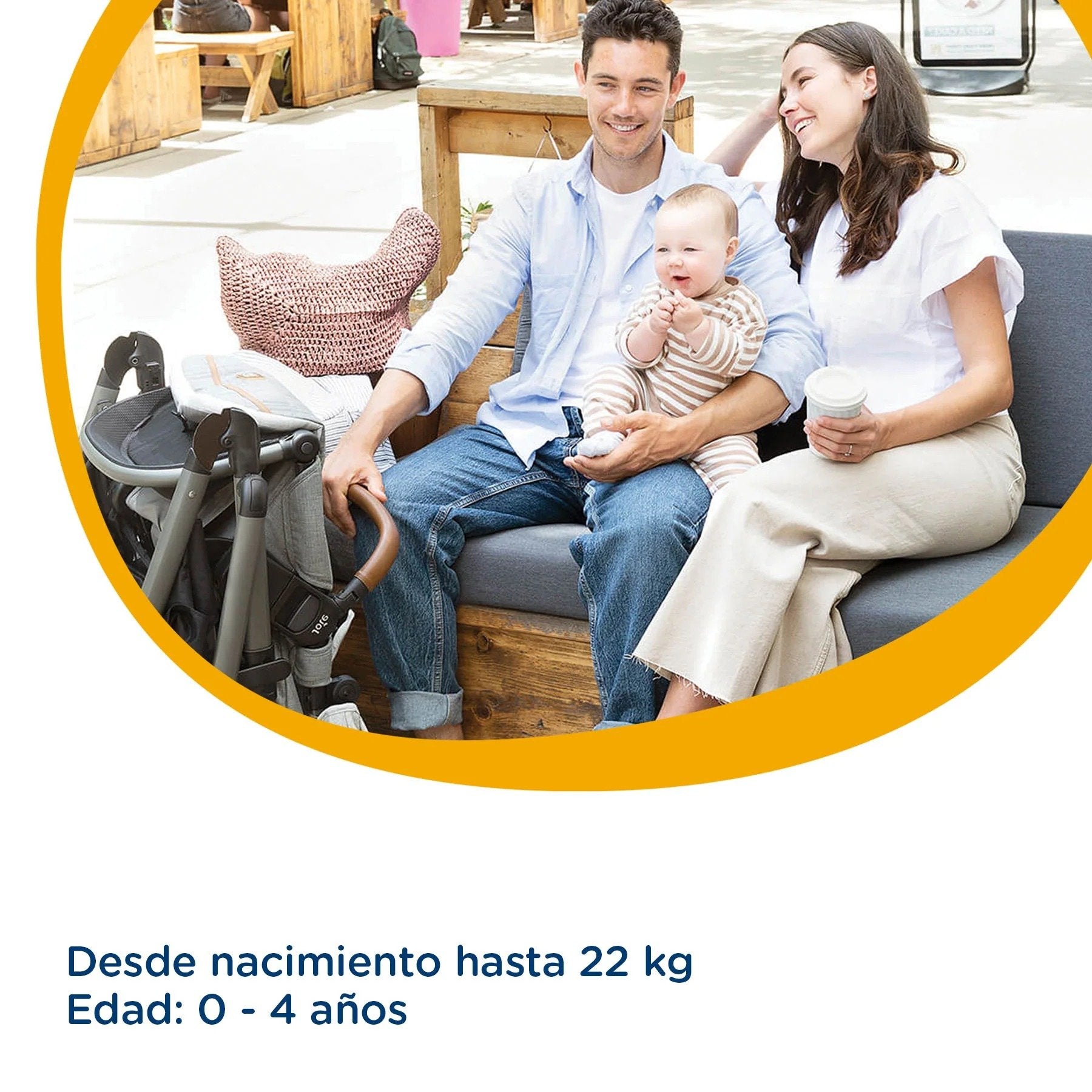 Coche Paseo Aeria Ajustable Oyster