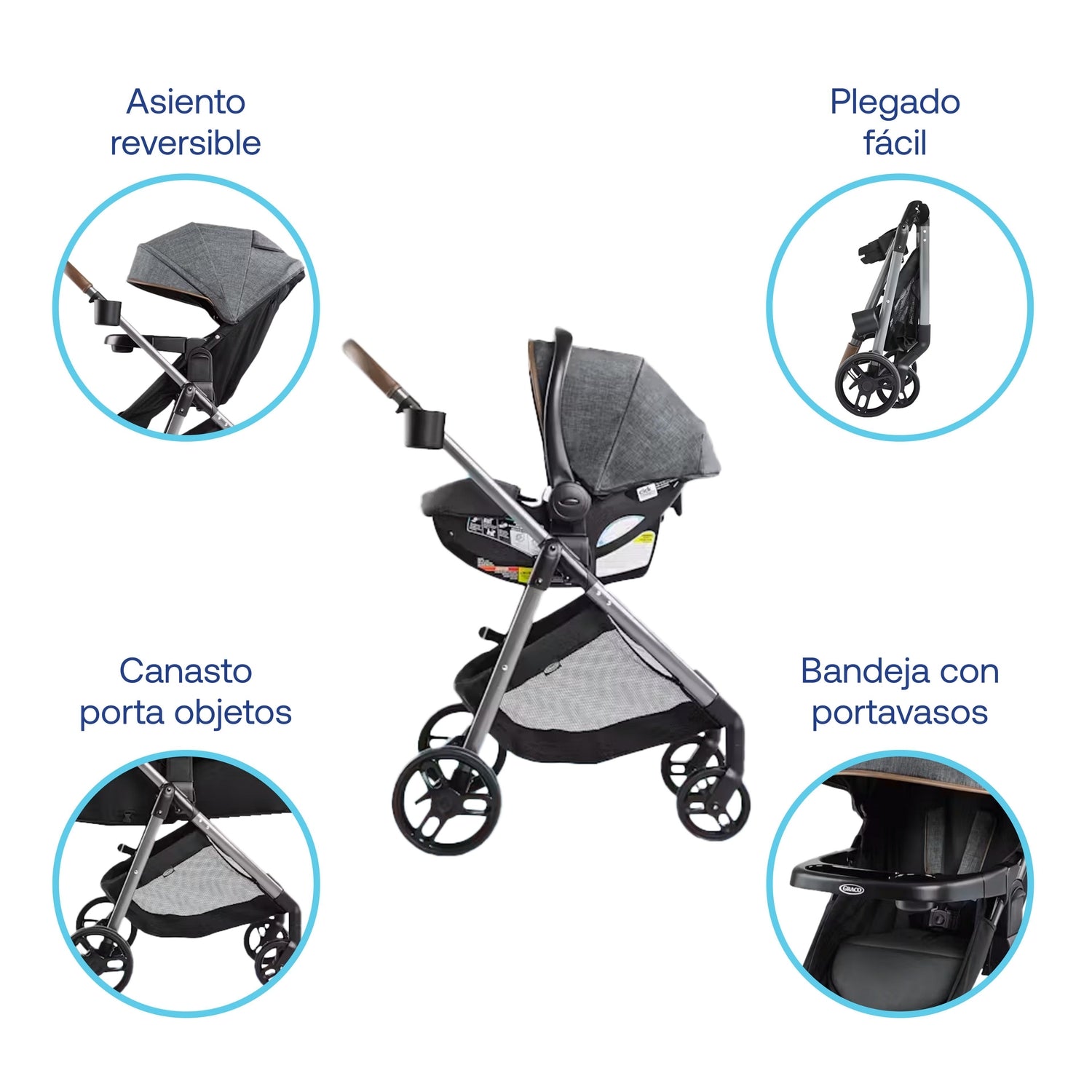 Coche Travel Sytem Modes Trio Hemlock Graco