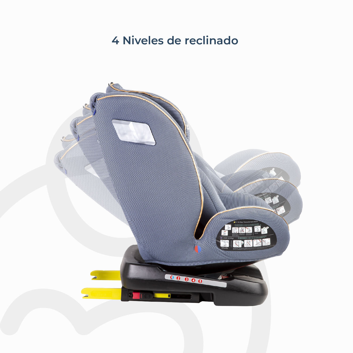 Silla de Auto Convertible Supra 360° Azul Claro