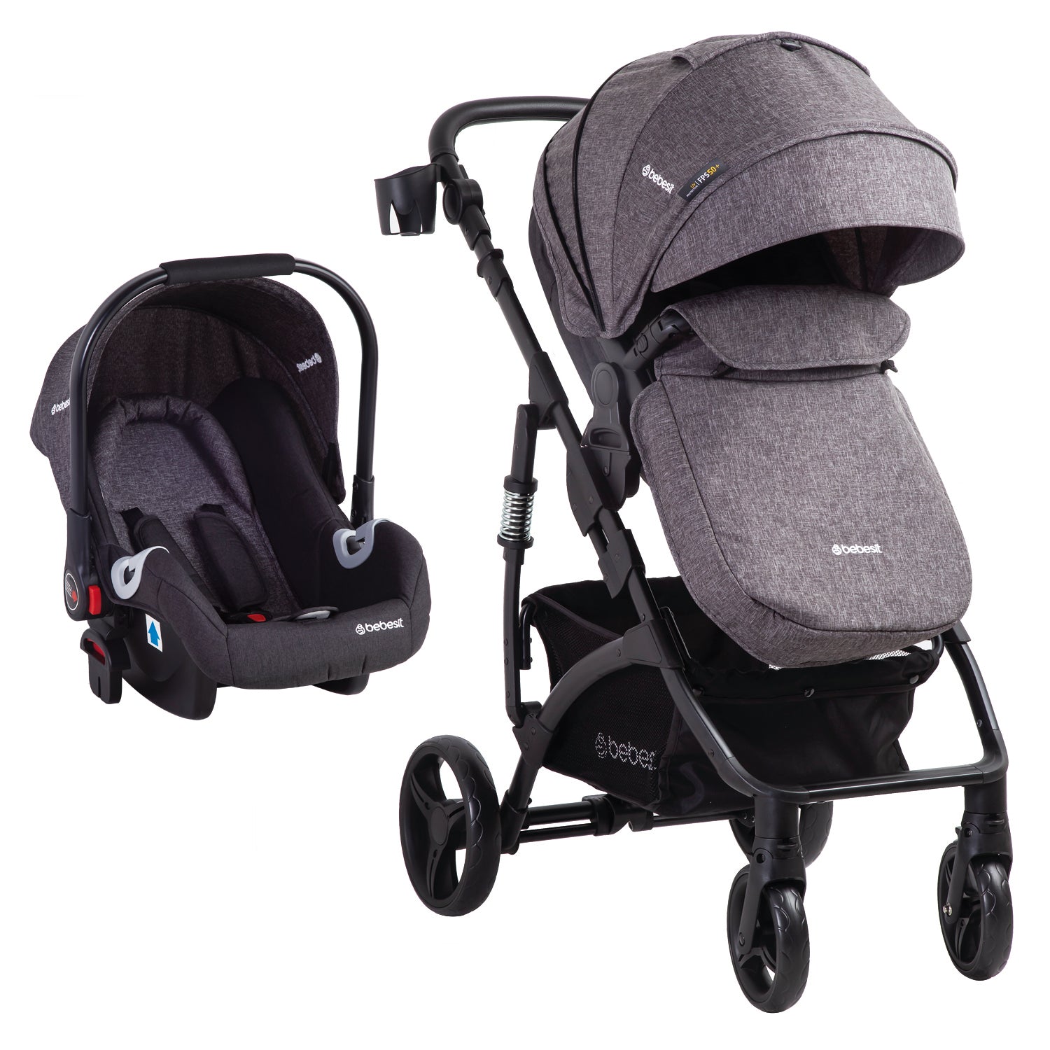 Coche Cuna Travel System Explorer Lx Negro