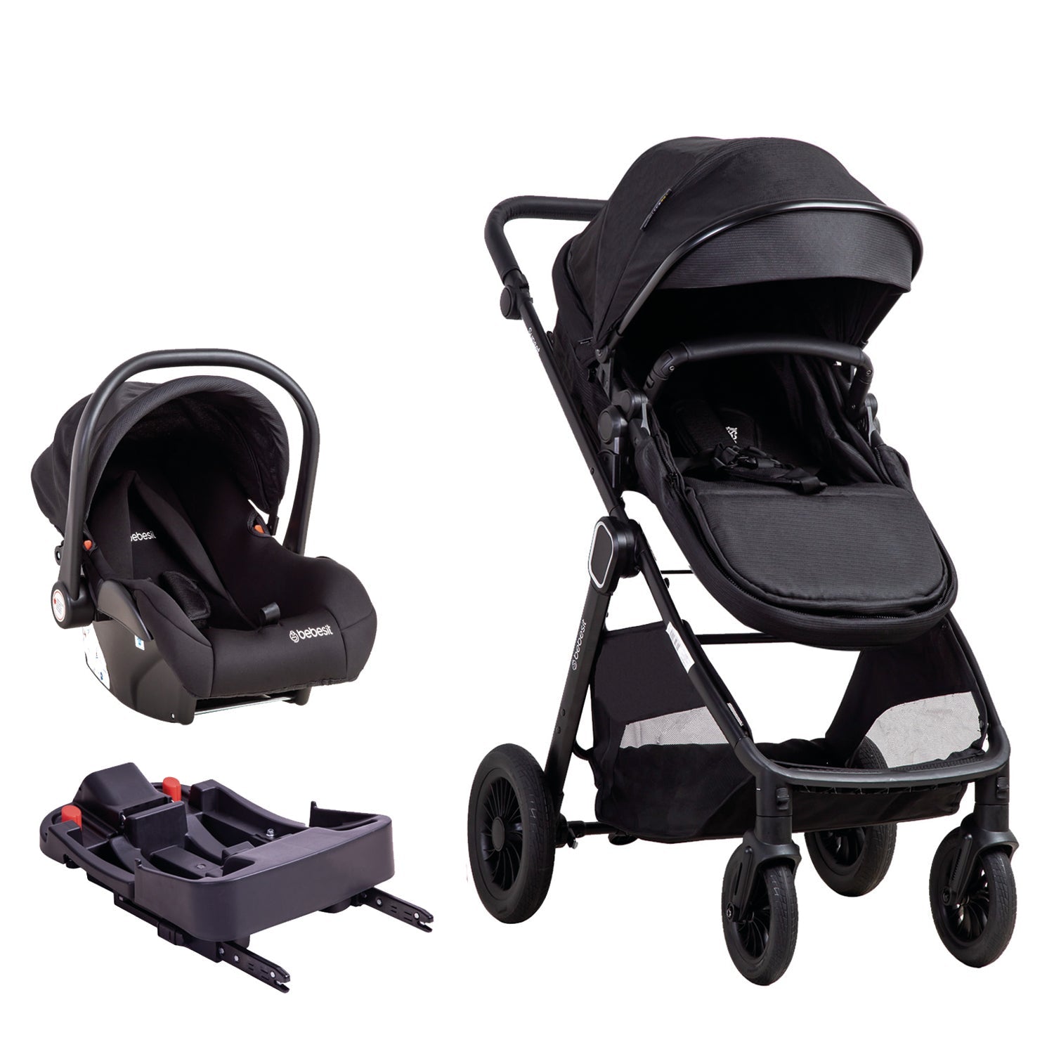 Coche Cuna Travel System Isofix Sunset Premium Negro