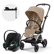 Coche Travel System Eezy Twist Plus Almond Beige + Aton B2 + Base