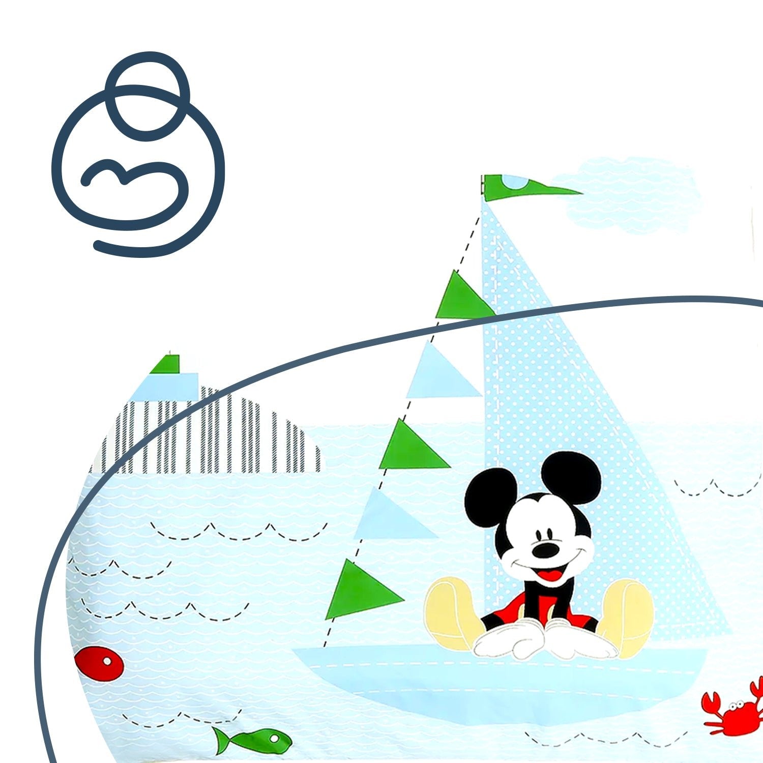Set De Cuna 5 Piezas Mickey