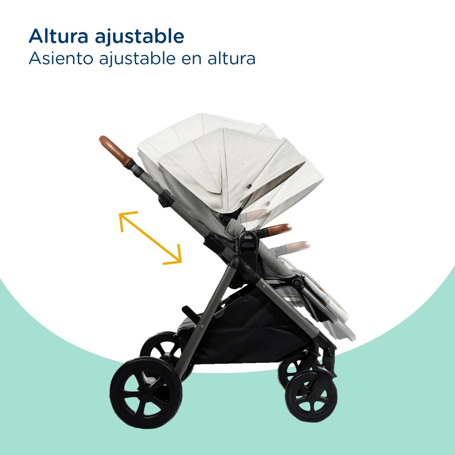 Coche Paseo Aeria Ajustable Oyster