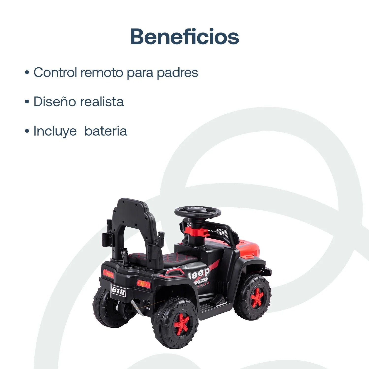 Auto Correpasillo Eléctrico Cruiser Rojo Bebesit