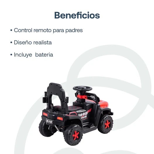 Auto Correpasillo Eléctrico Cruiser Rojo Bebesit
