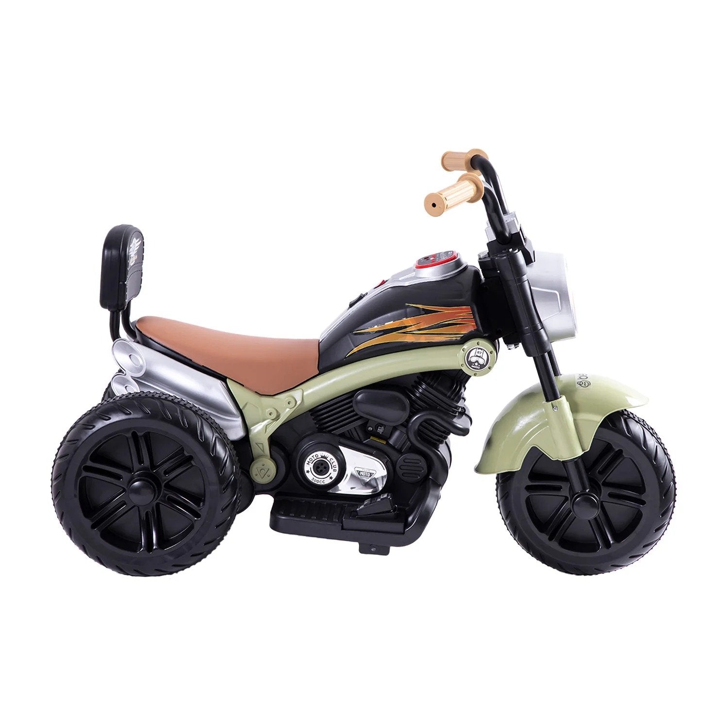 Moto Eléctrica Chopper Verde Bebesit