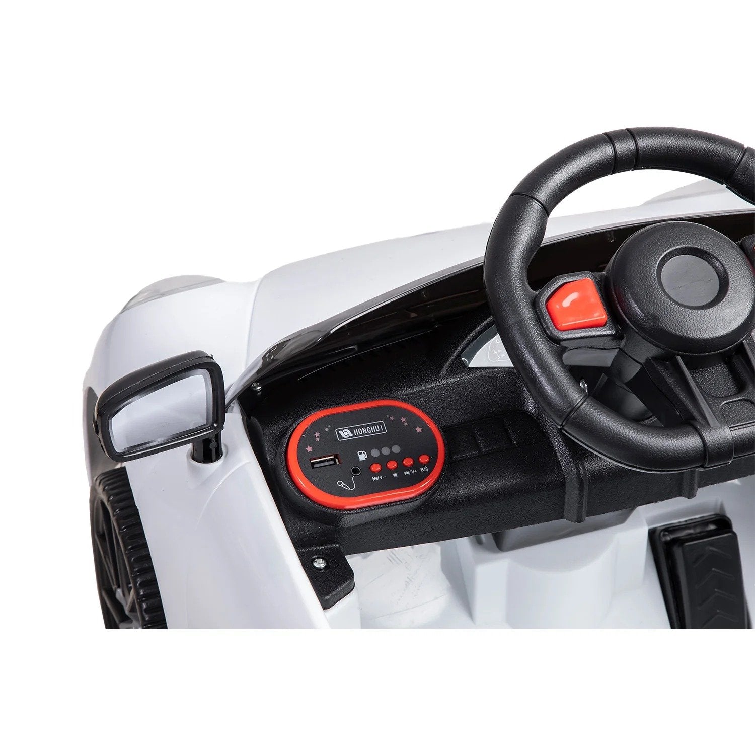 Auto Deportivo Eléctrico Race Blanco Bebesit