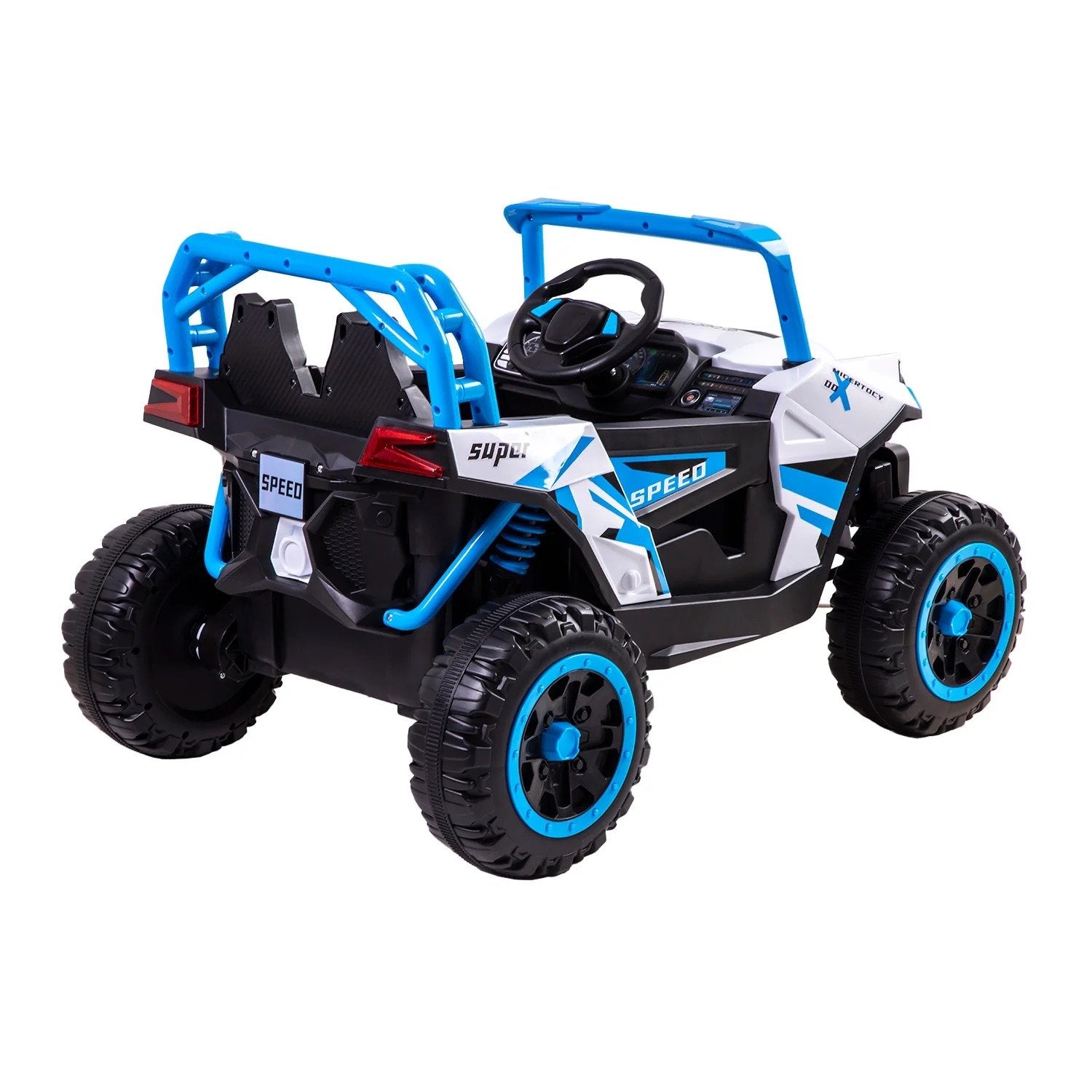 Camioneta Eléctrica Todo Terreno Con Control Remoto Explorer Azul Bebesit