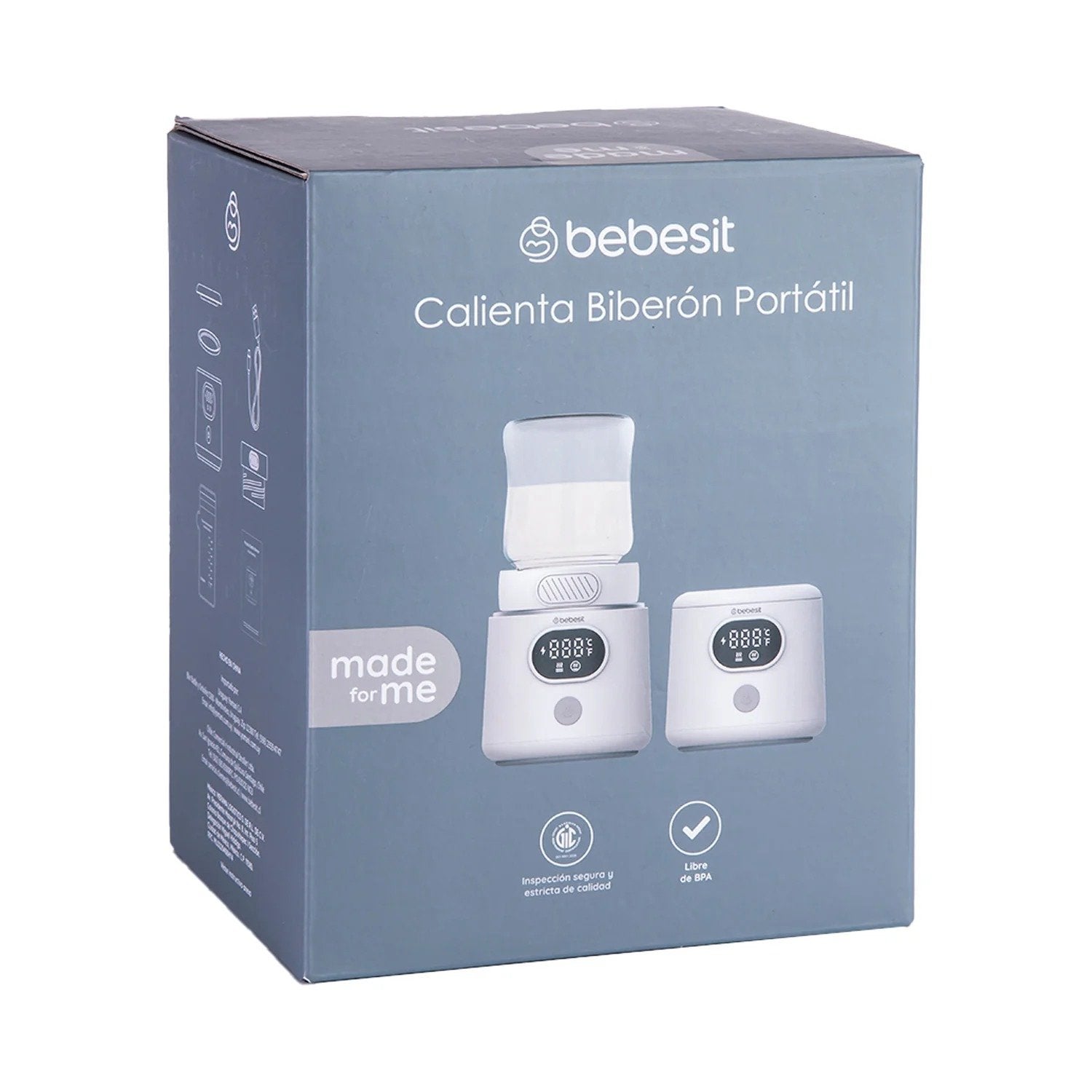 Calentador De Mamaderas Portatil + Bolsas Bebesit