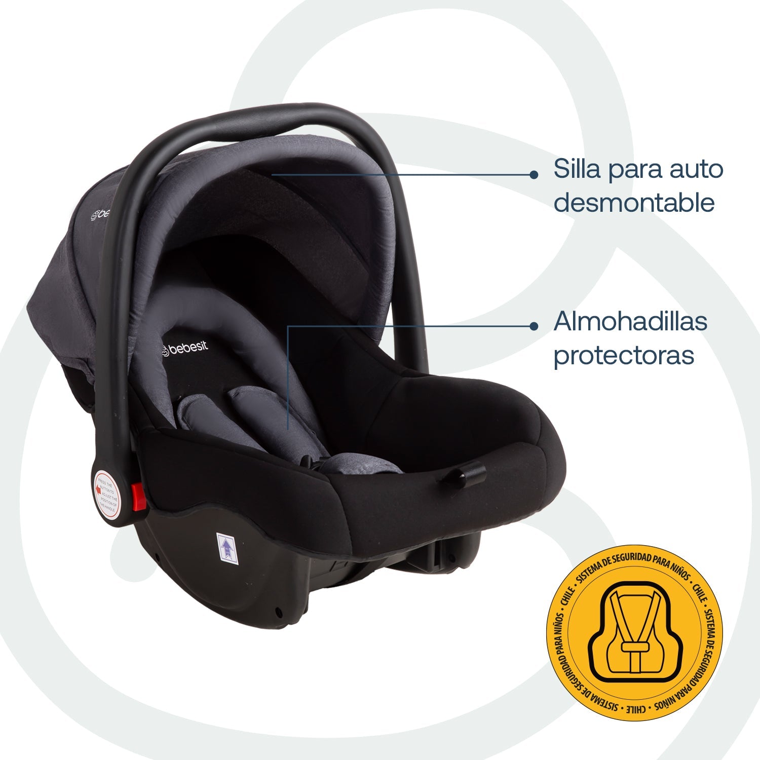 Coche Maleta Compacto Travel System Soho Gris
