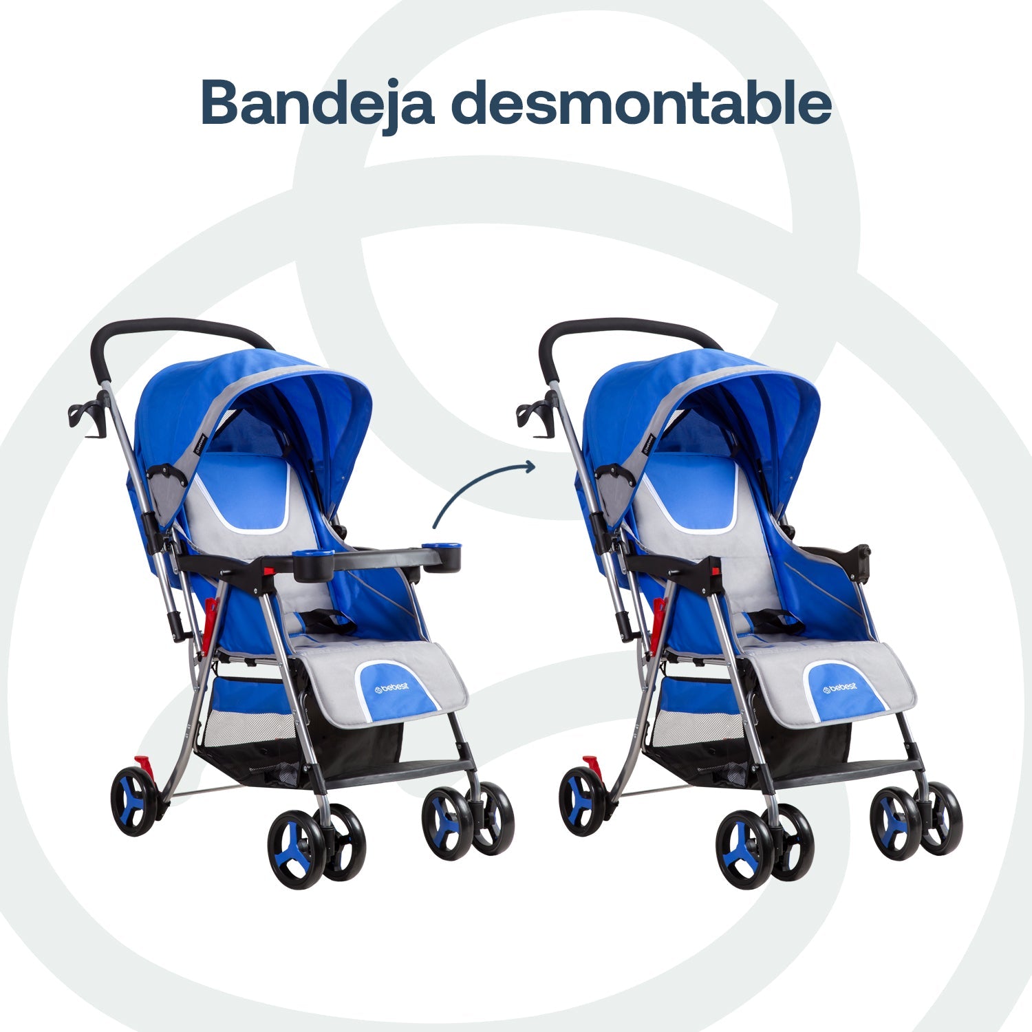 Coche Paseo Y Cuna Twister Sx Azul