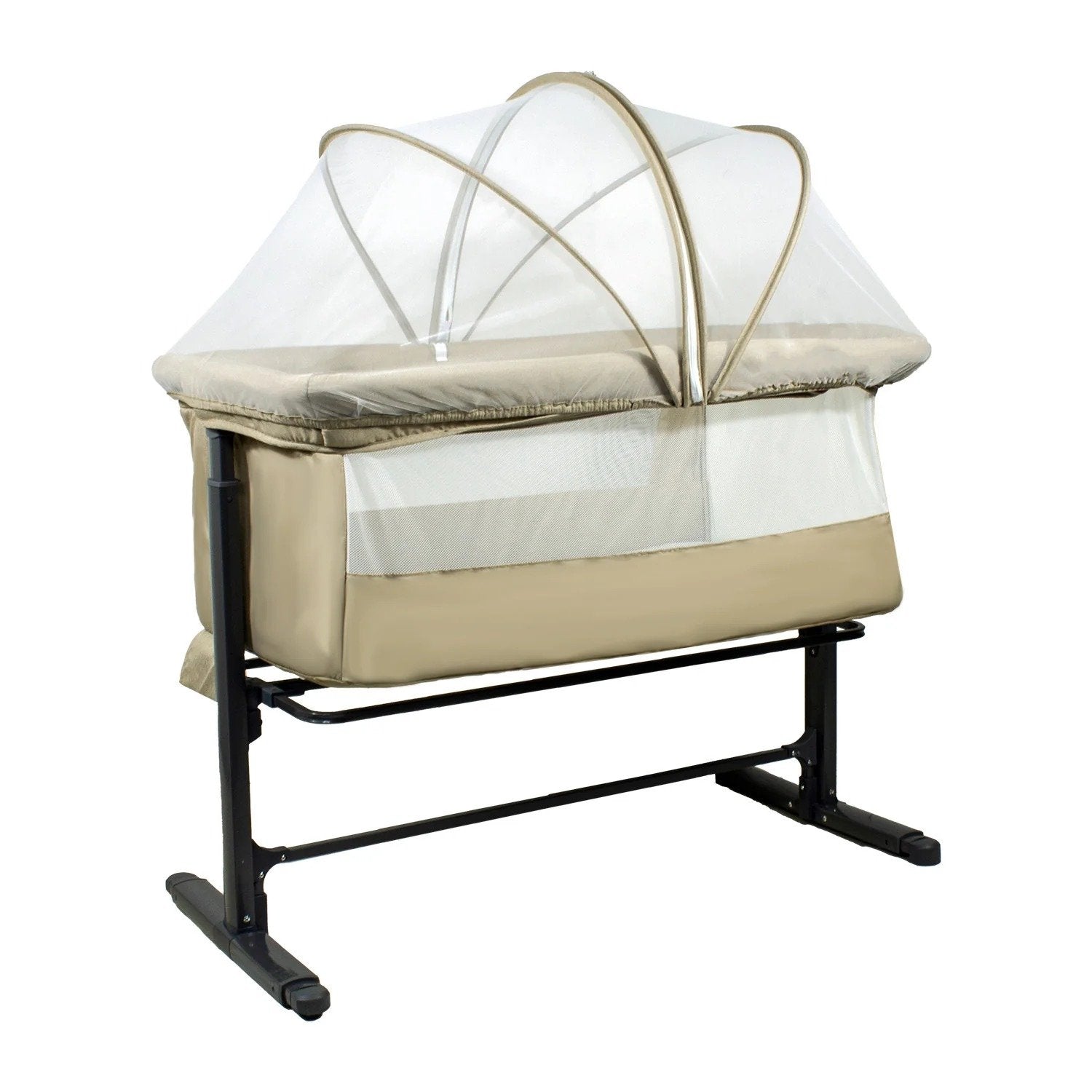 Cuna Colecho Con Mosquitero Myside Lx Beige Bebesit