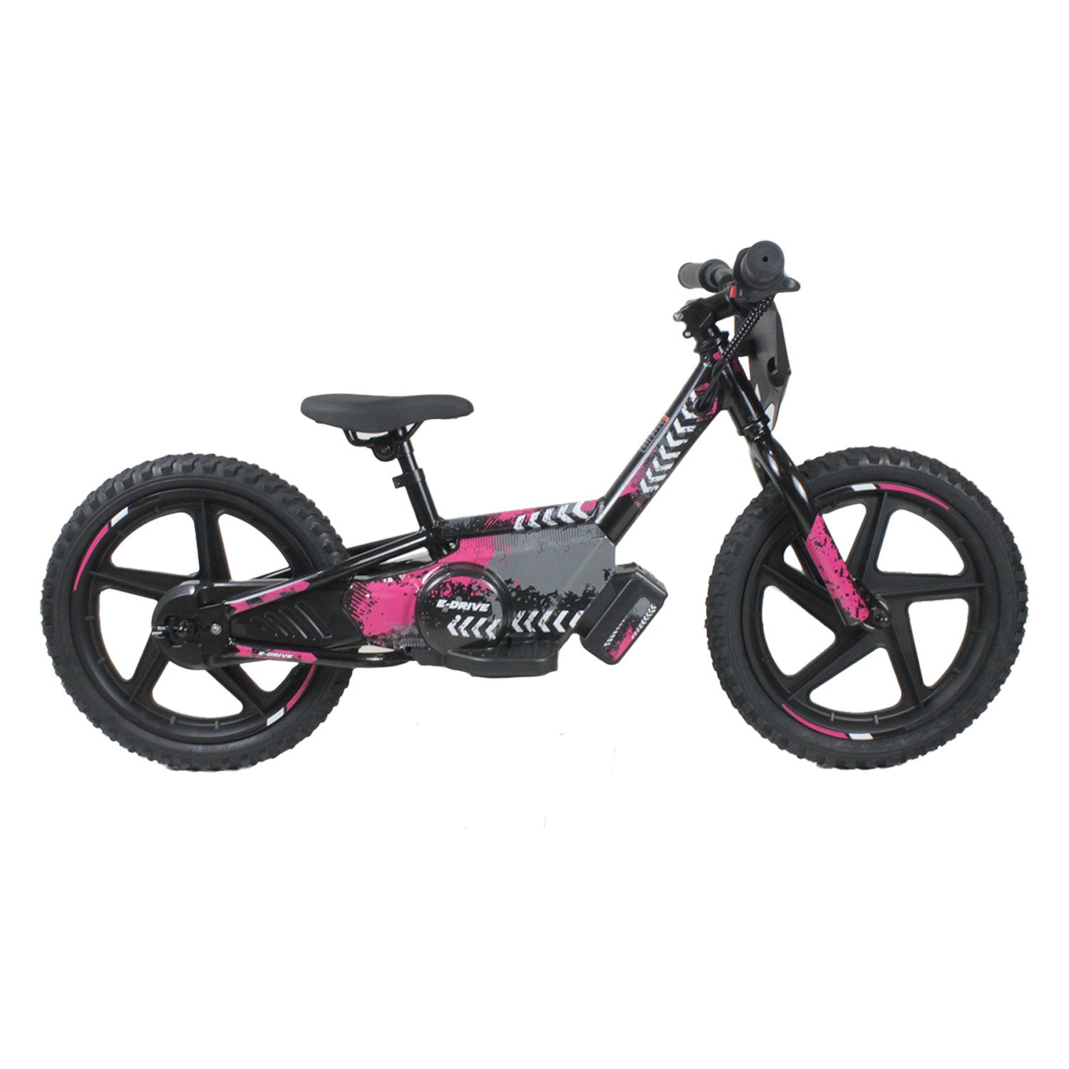 Bicicleta Moto Eléctrica E-bike Beride Aro 16 Rosada