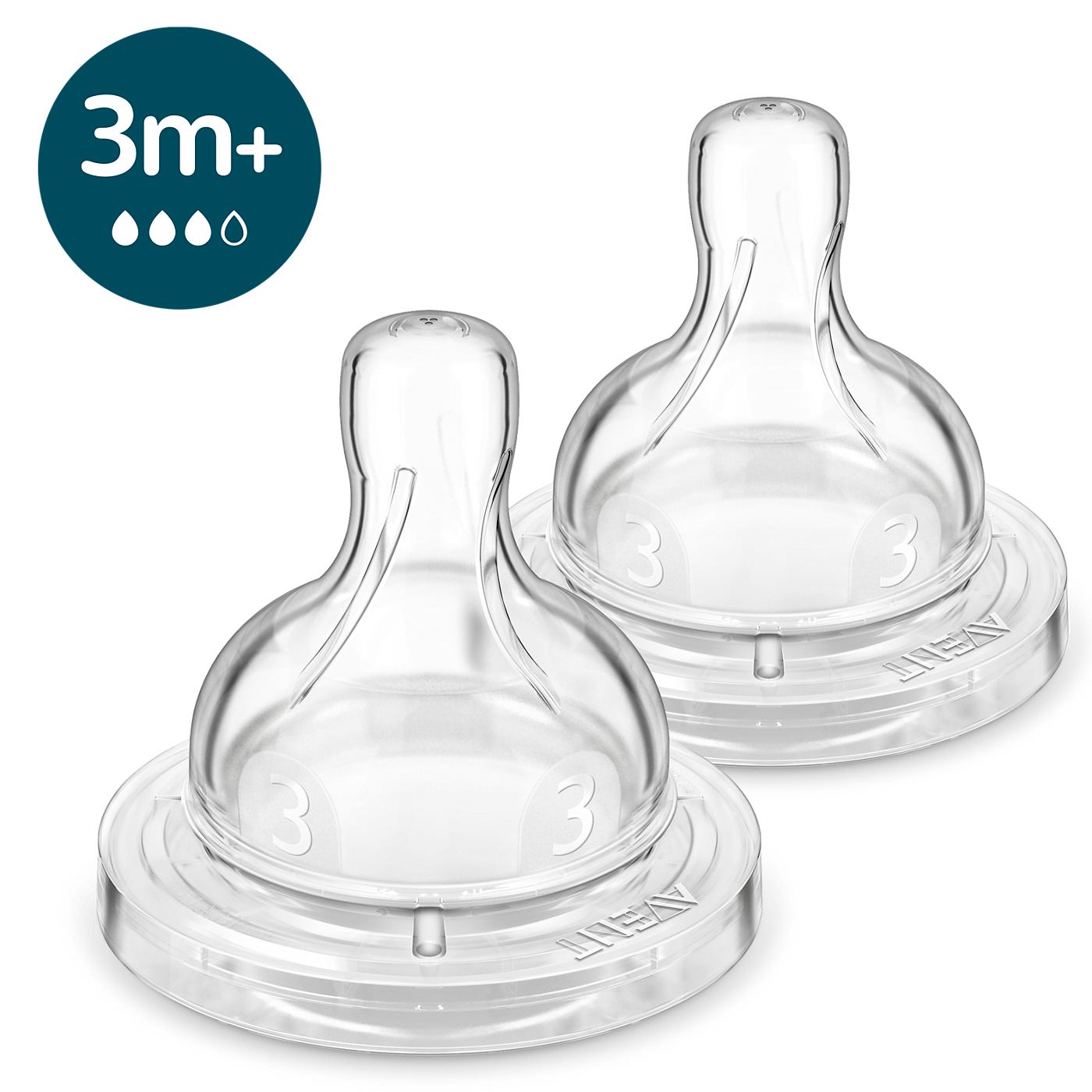 Tetina Anticolic, flujo medio, 3m+, 2un