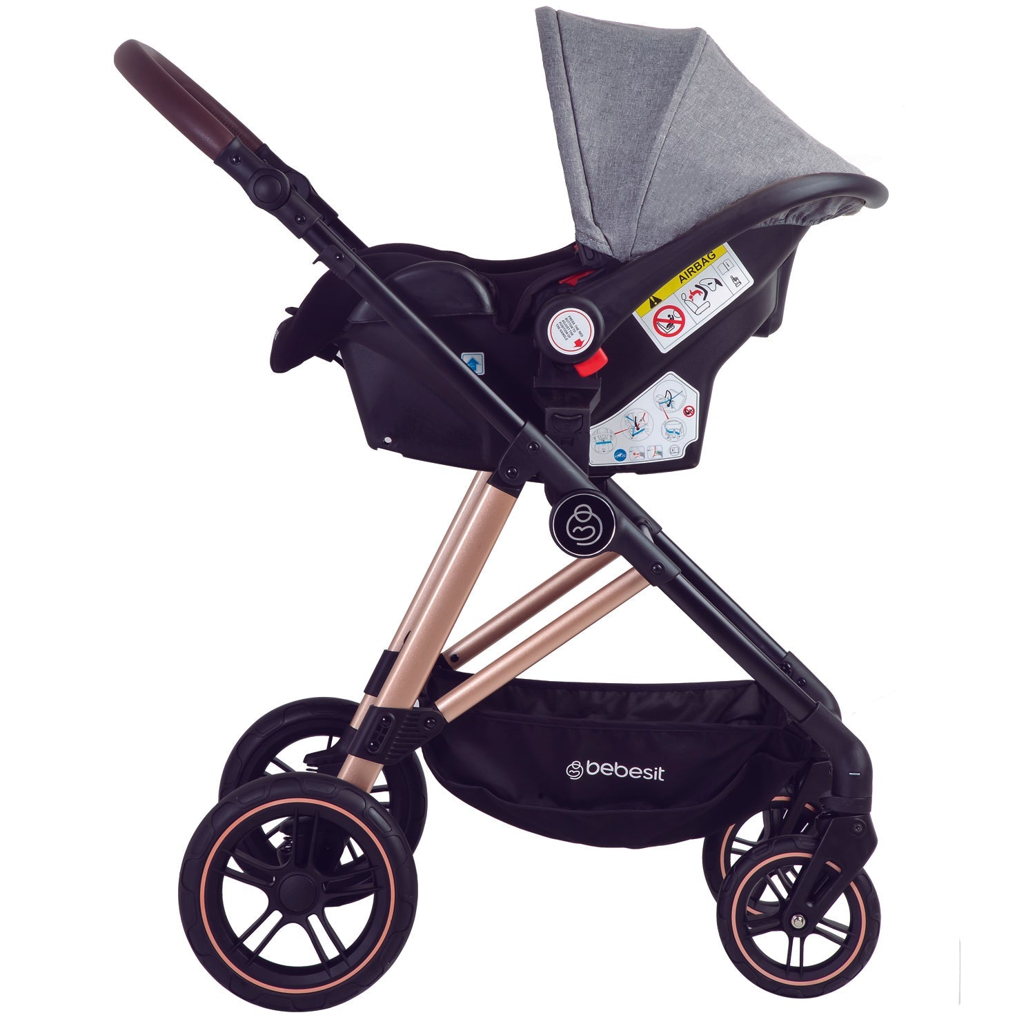 Coche Cuna Travel System Neo Gris