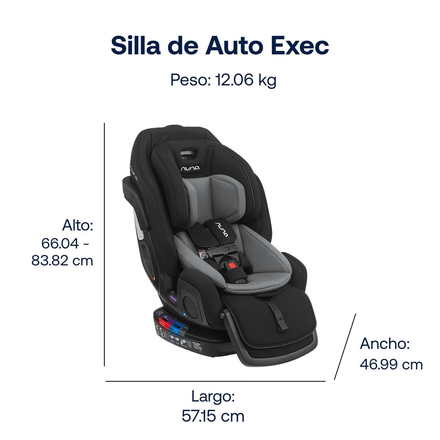 Silla De Auto Convertible Exec Caviar