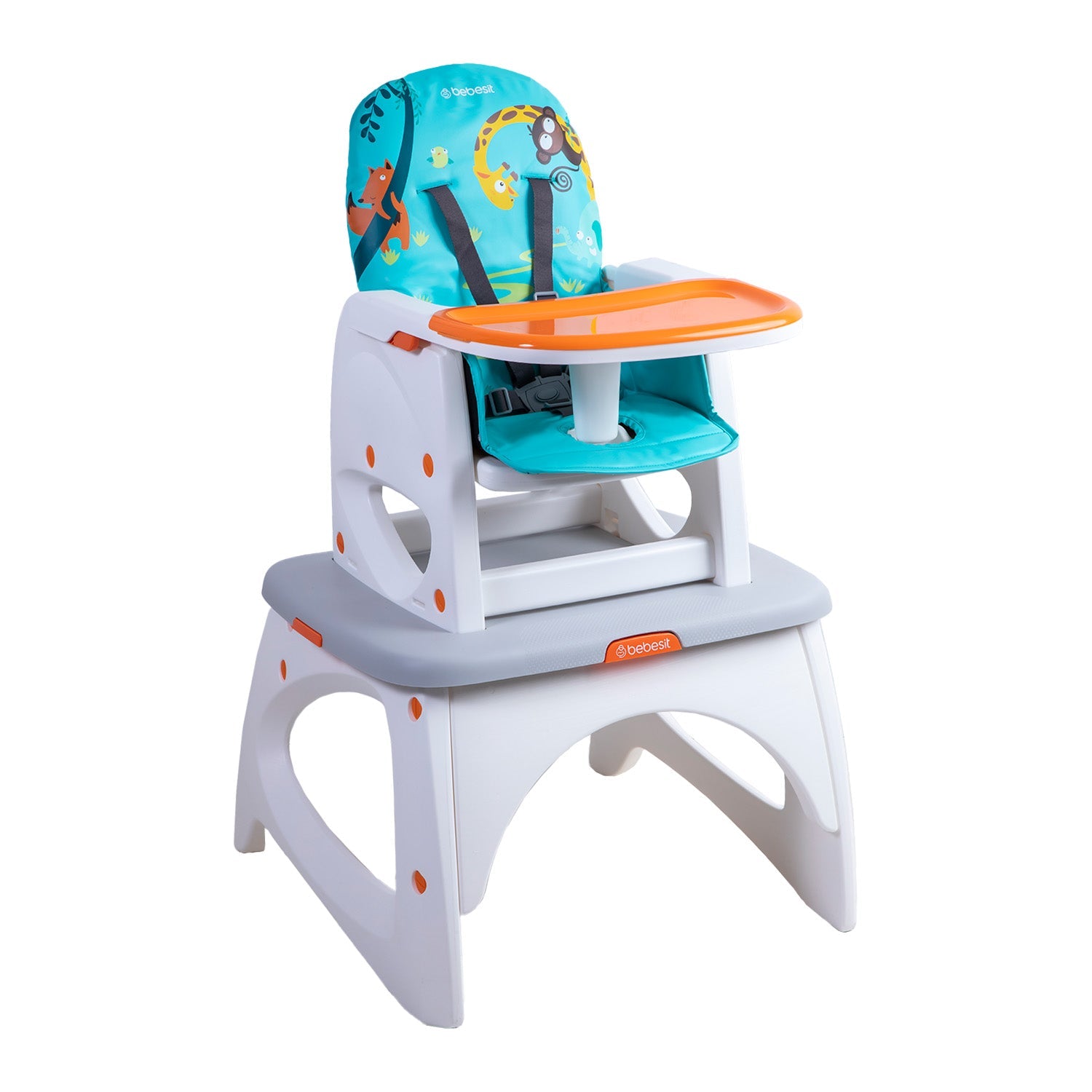 Silla De Comer Escritorio Balancin Eat&swing Azul Bebesit