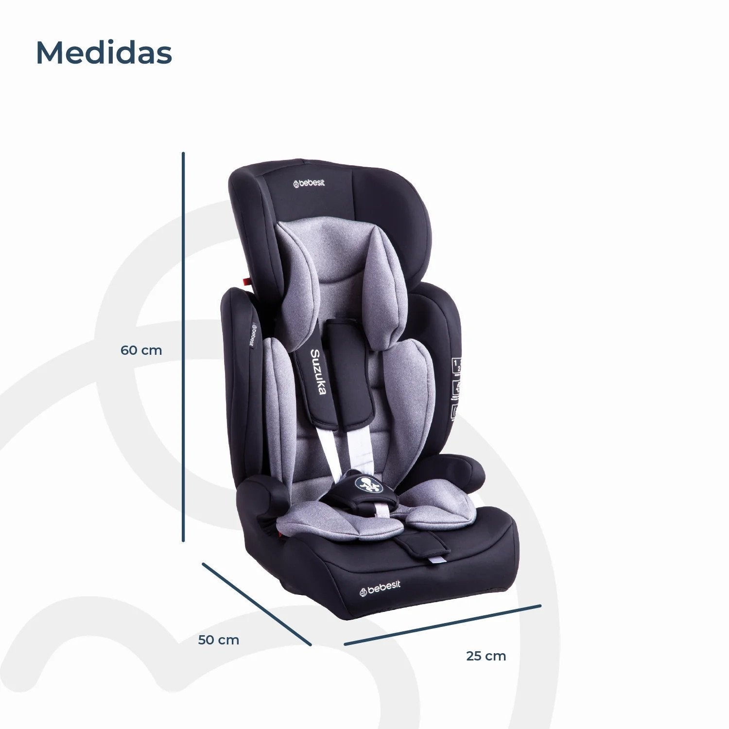 Silla De Auto Butaca Suzuka Gris