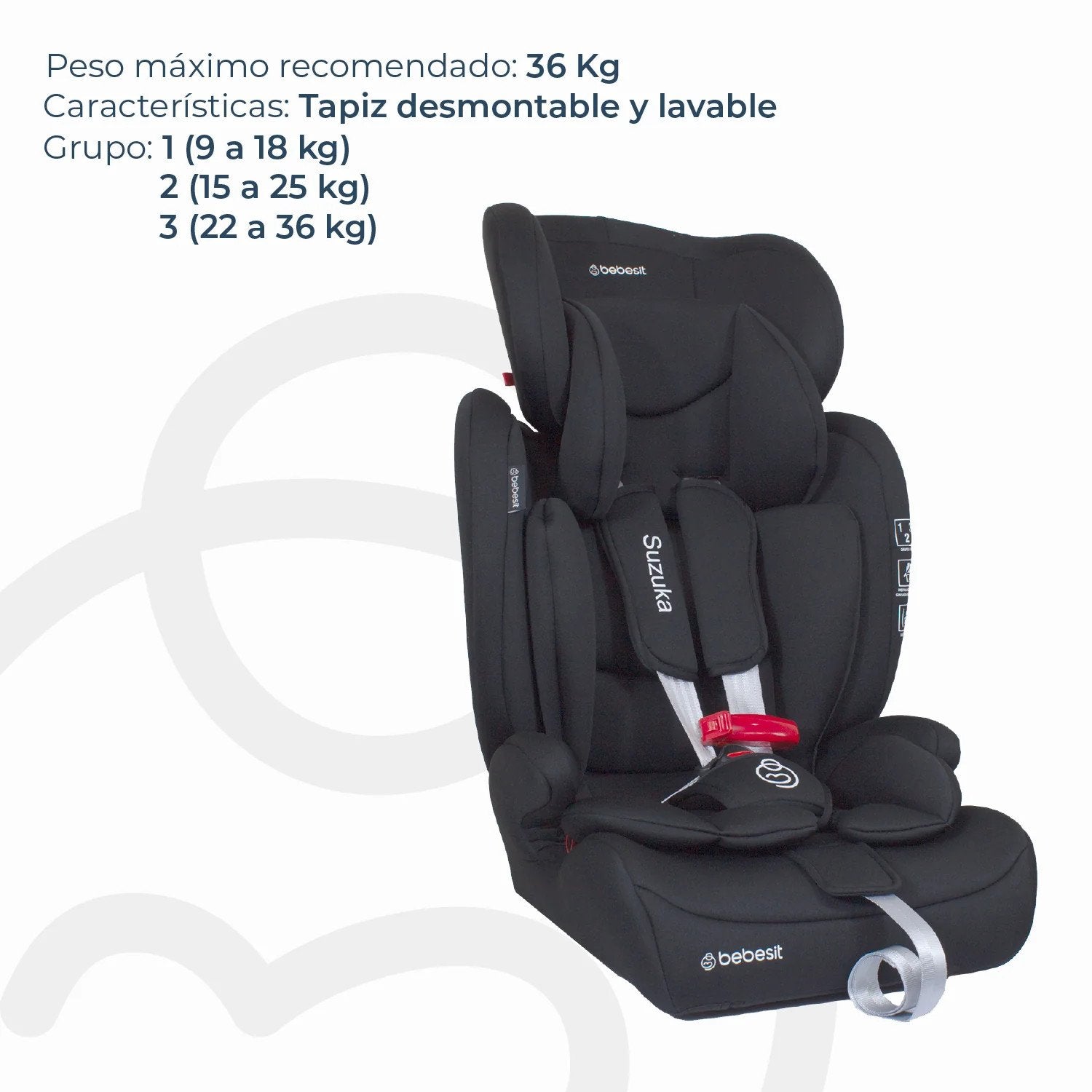 Silla De Auto Butaca Suzuka Negra