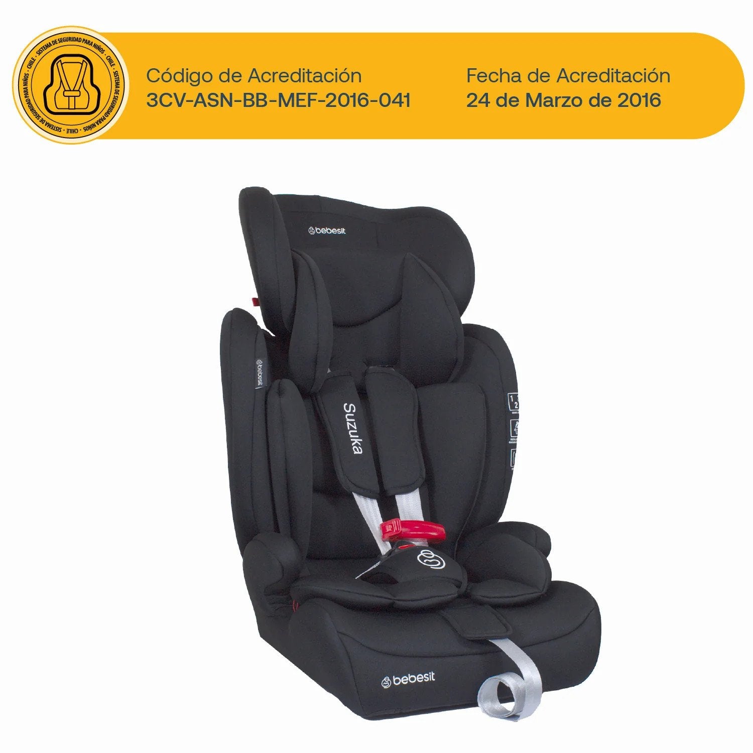 Silla De Auto Butaca Suzuka Negra