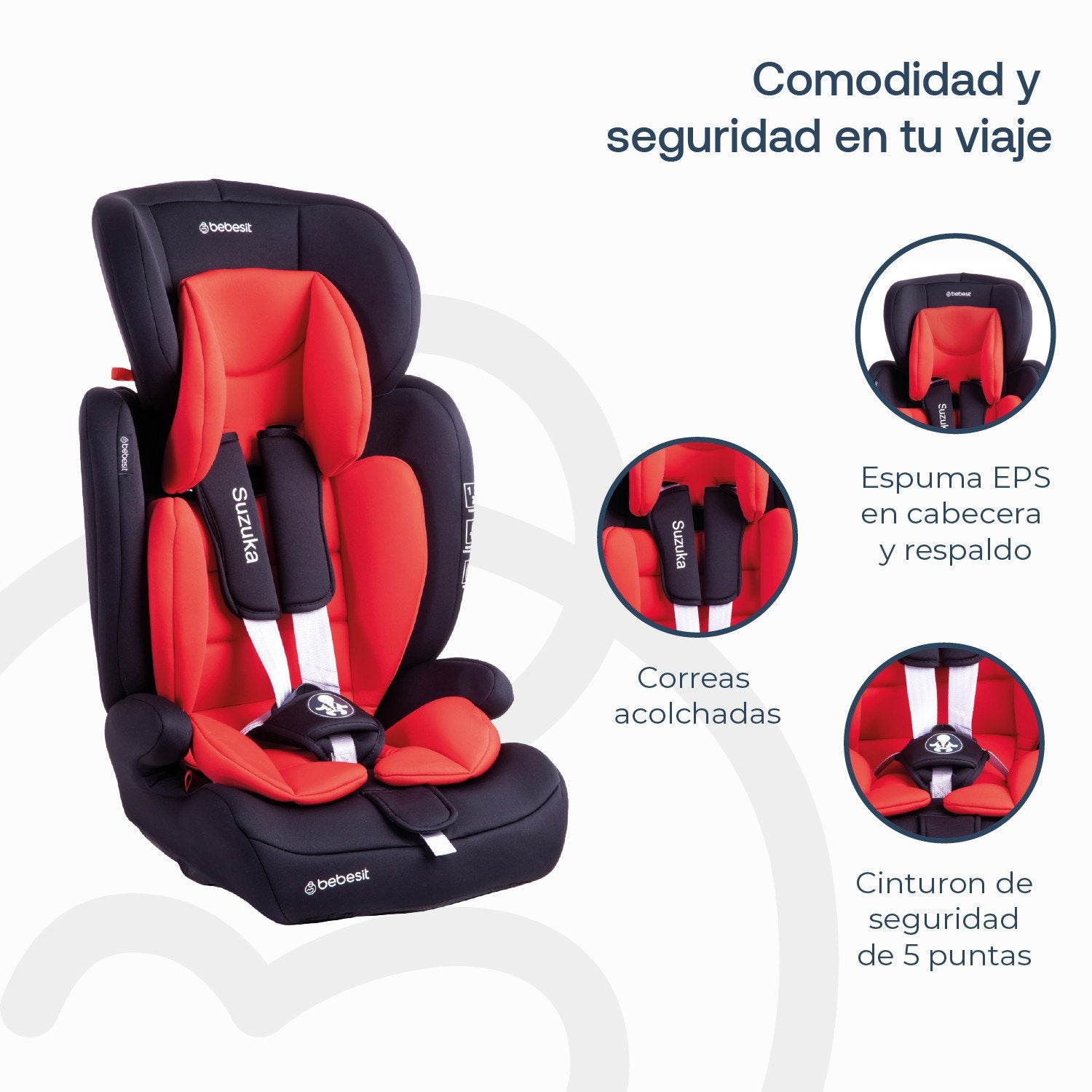 Silla De Auto Butaca Suzuka Rojo