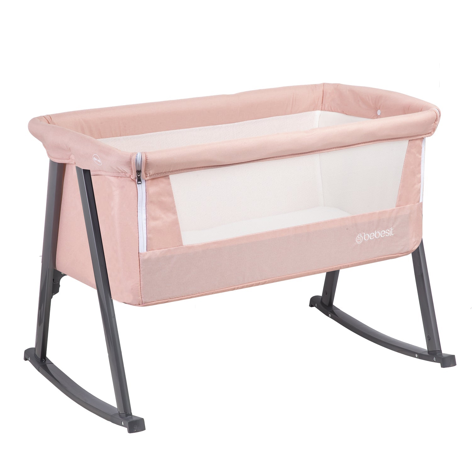 Cuna Colecho Moisés Mecedora Rosada