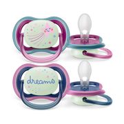 Chupete UA Night 6-18M niña