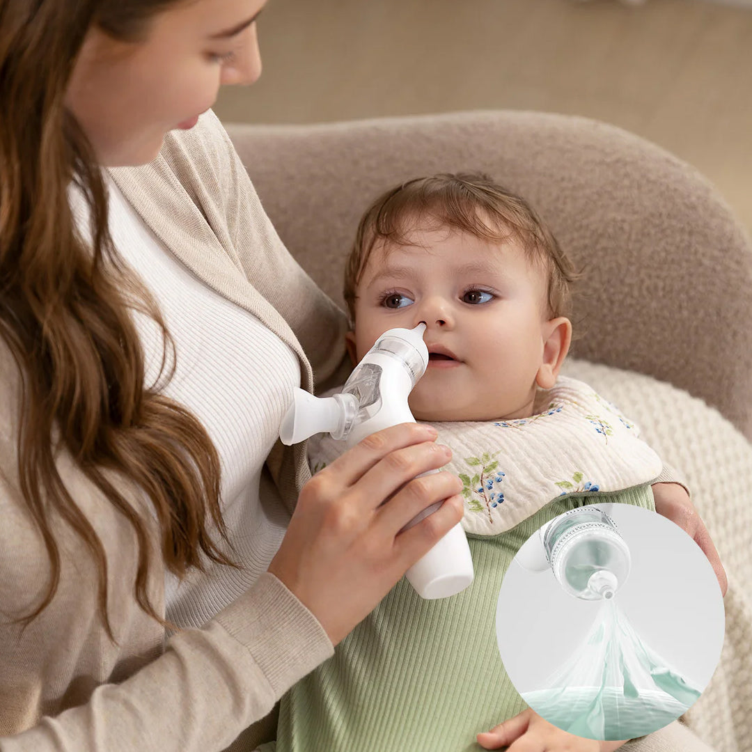 Aspirador Nasal Eléctrico con Pulverizador y Succión