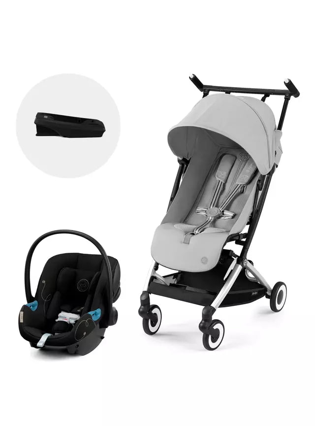 Coche Travel System Libelle Fog Grey + Aton G + Base G