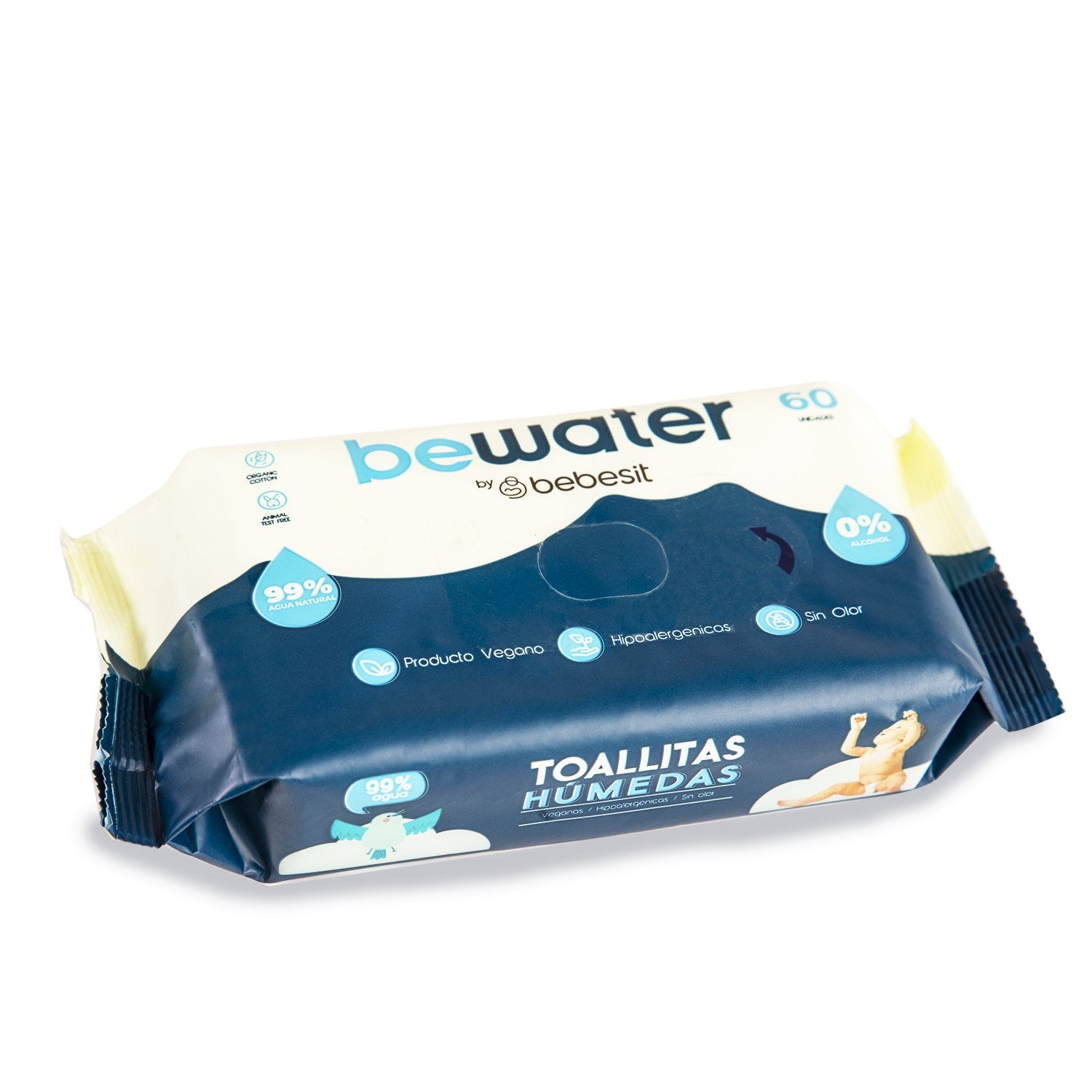 Wipes Toallitas Húmedas Be Water Bebesit Caja 12 Paquetes 720 Unidades