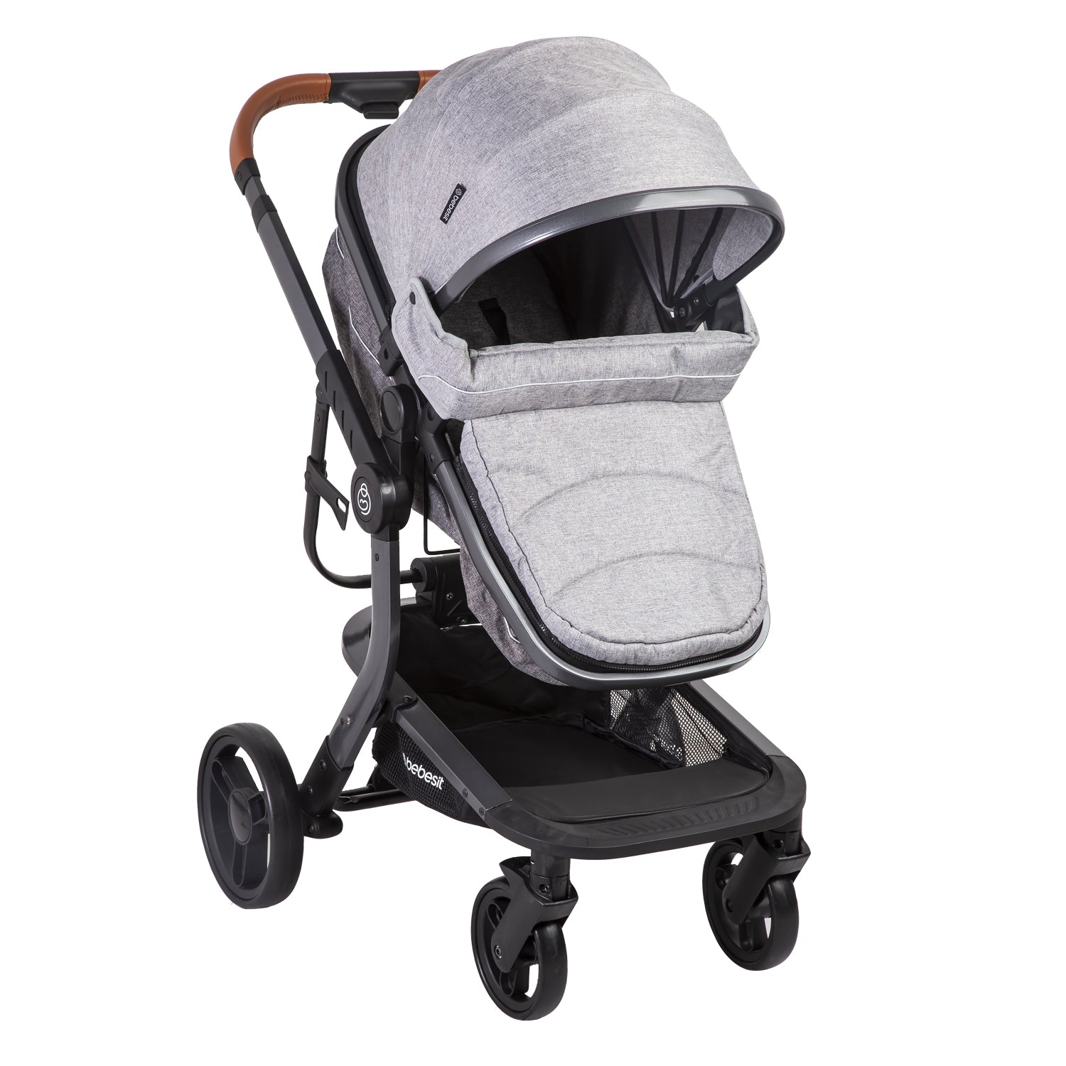 Coche Cuna Travel System Taurus Gris