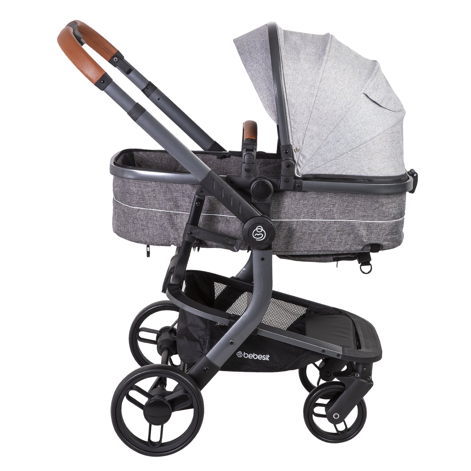 Coche Cuna Travel System Taurus Gris