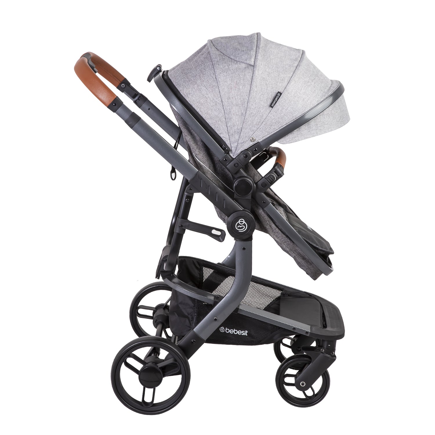Coche Cuna Travel System Taurus Gris