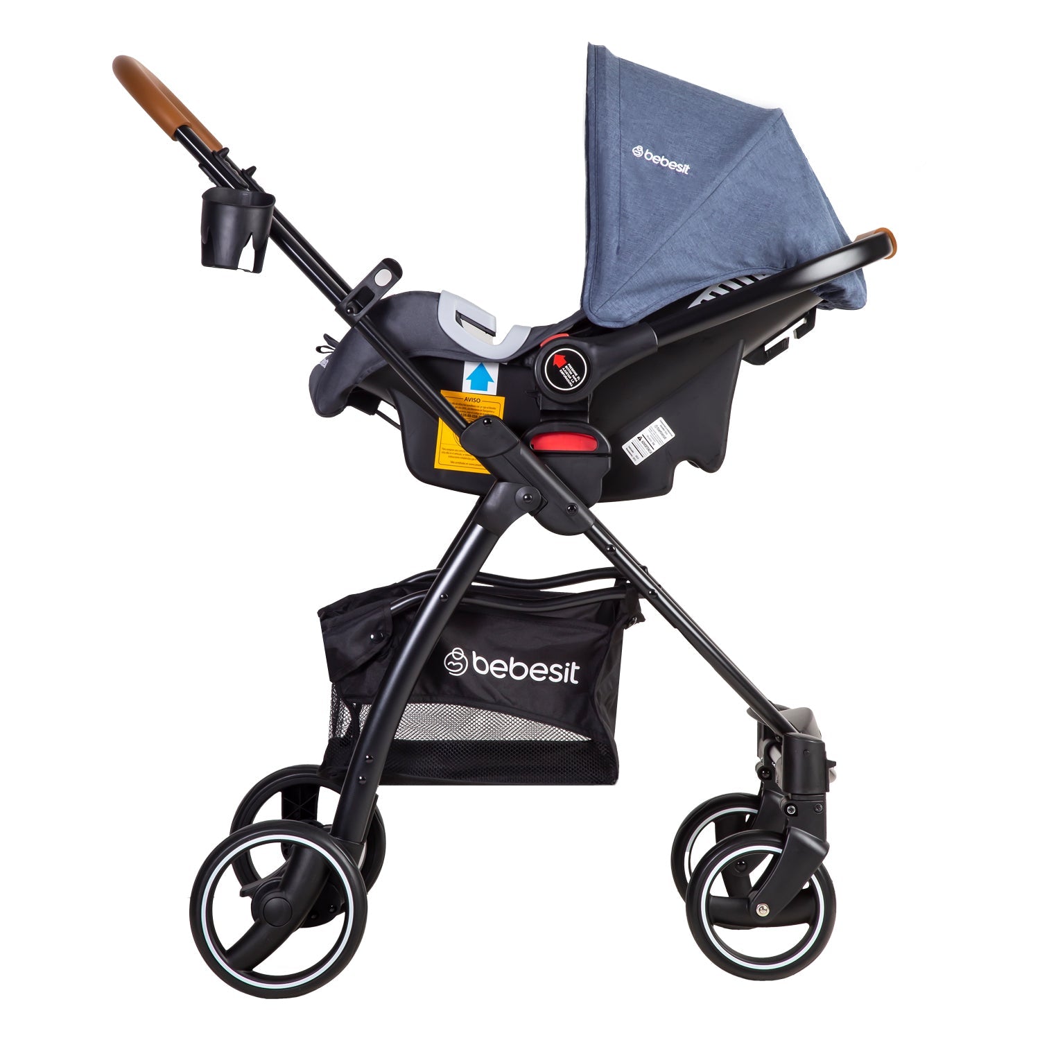 Coche Cuna Travel System Fénix Azul