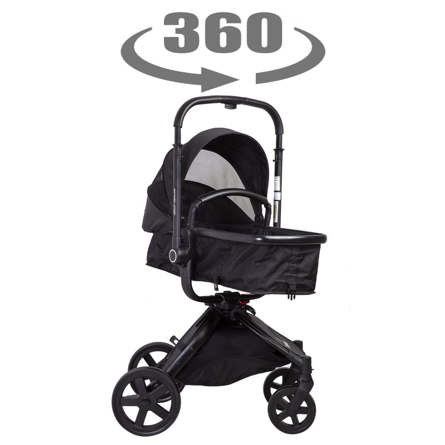 Coche Cuna Travel System Deluxe 360° Sx Negro
