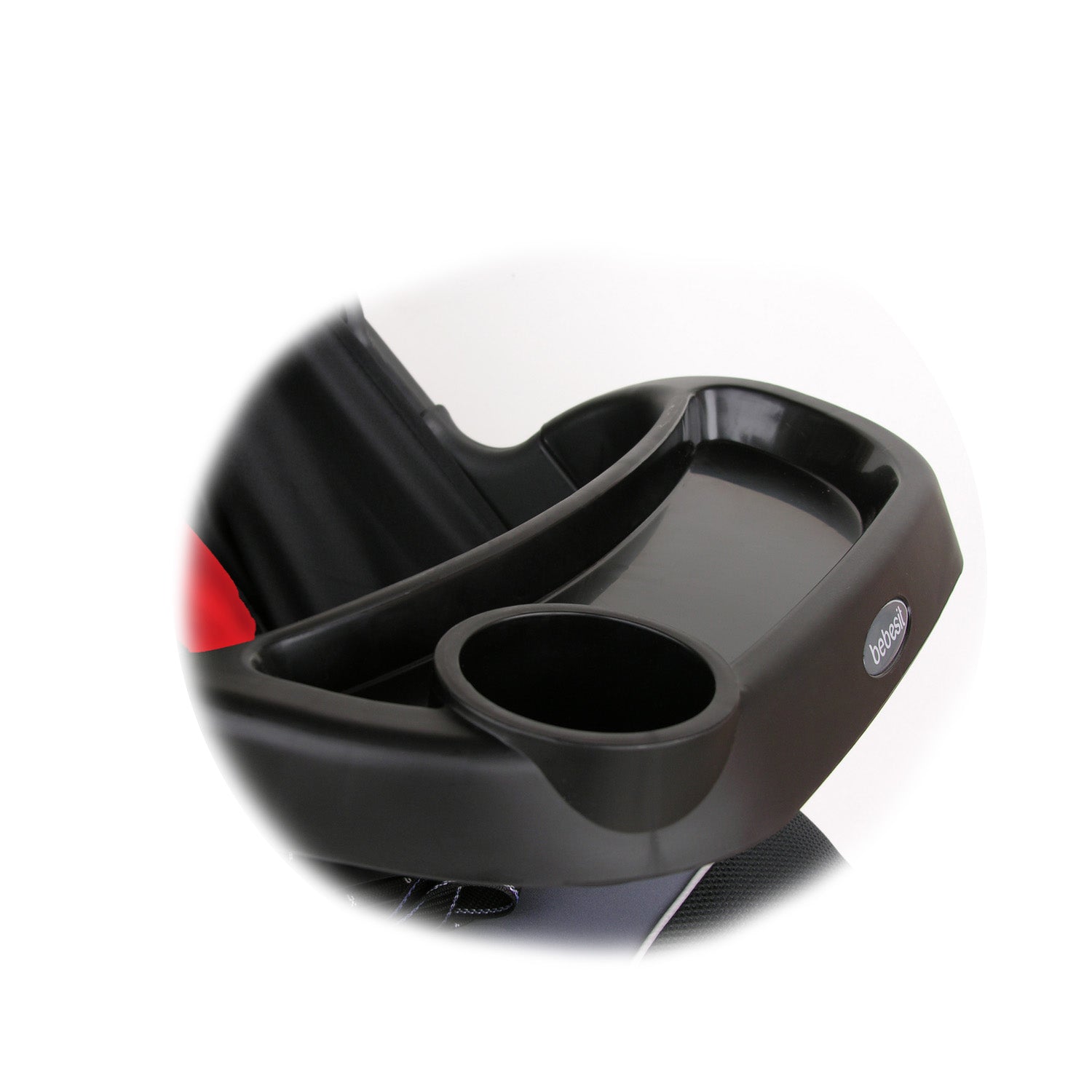 Coche Travel System Fox Negro Con Rojo