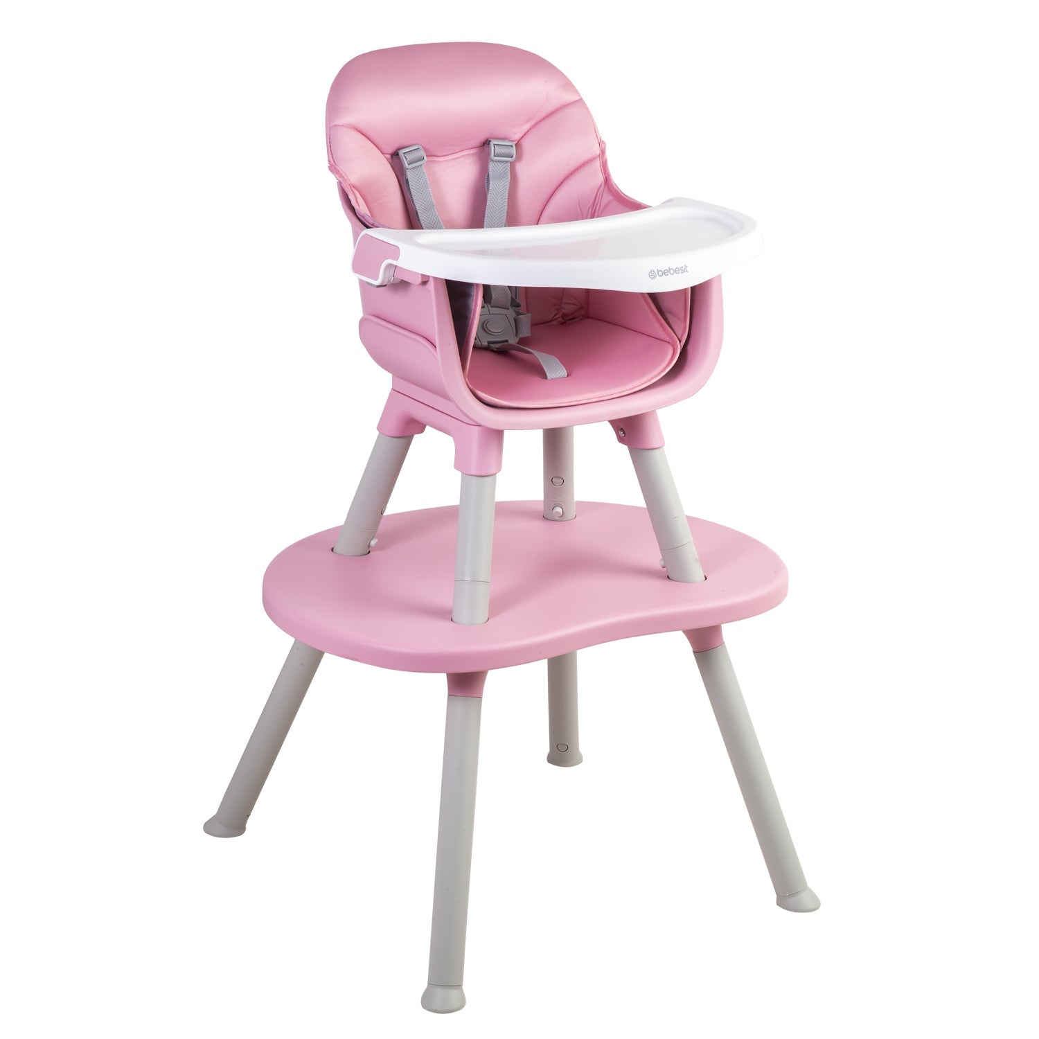 Silla De Comer Babydesk 4 En 1 Rosado