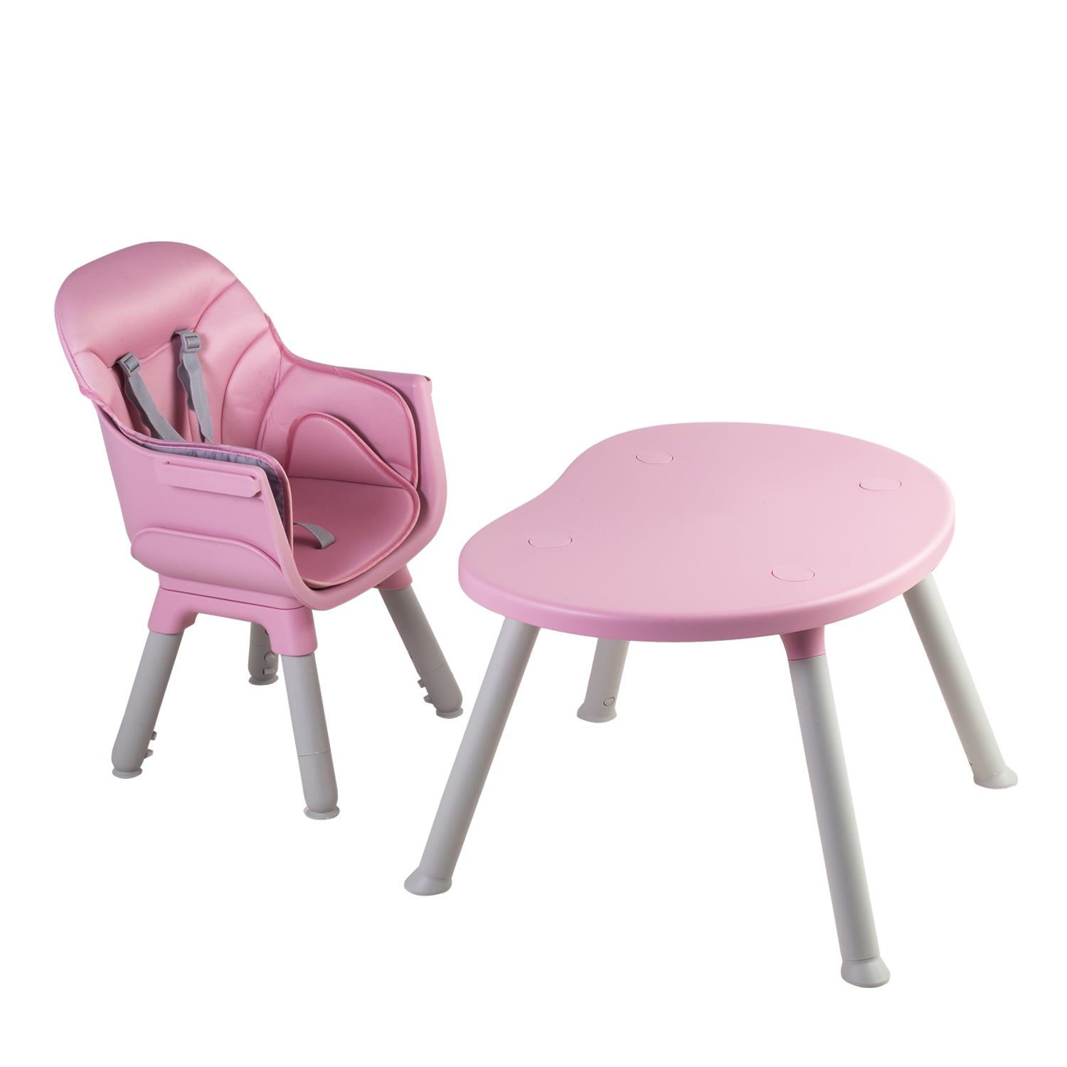 Silla De Comer Babydesk 4 En 1 Rosado