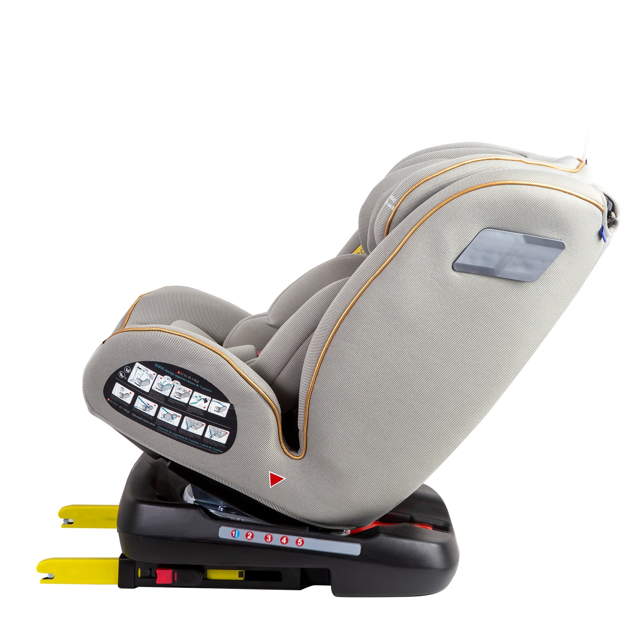 Silla De Auto Convertible 360° Isofix Supra Gris