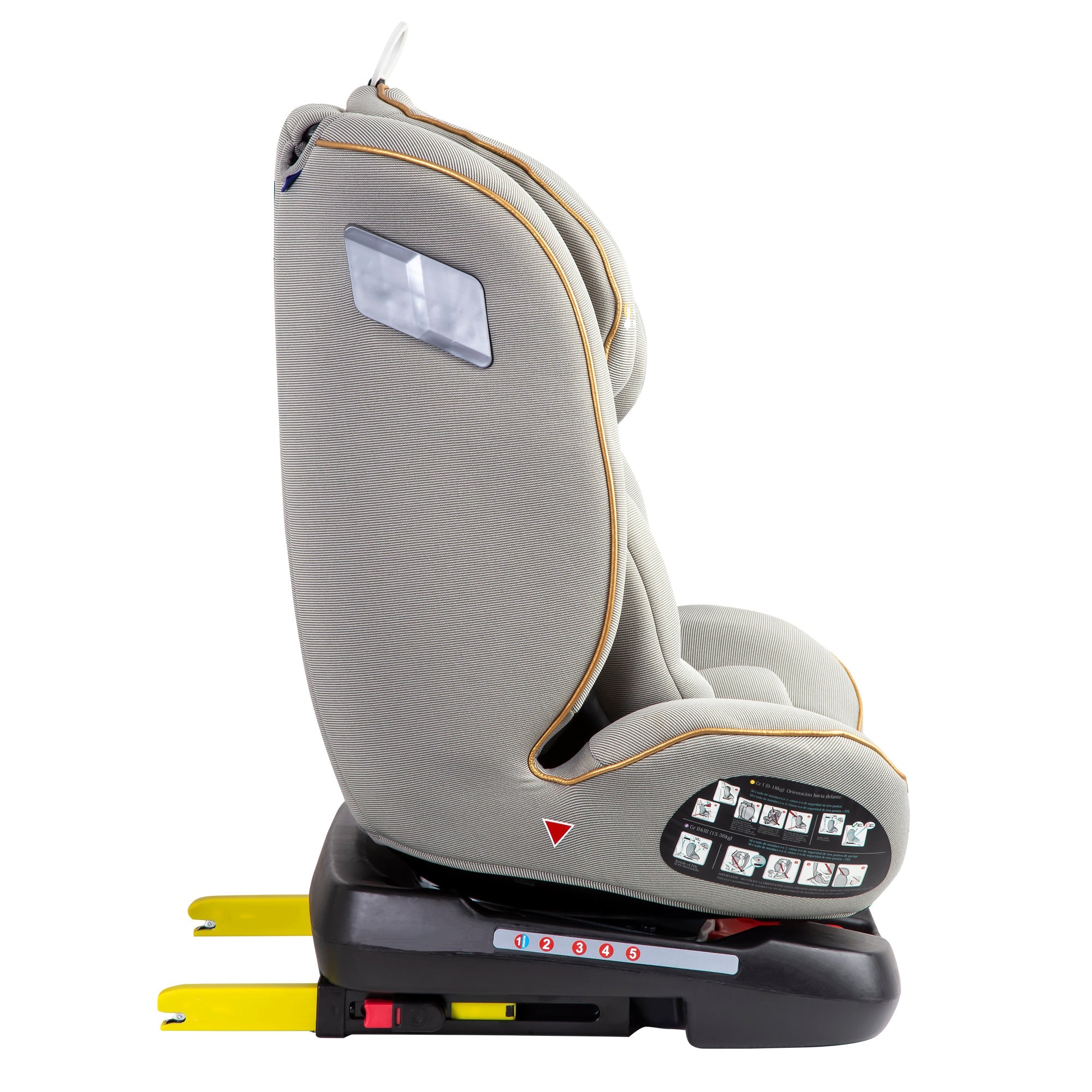 Silla De Auto Convertible 360° Isofix Supra Gris