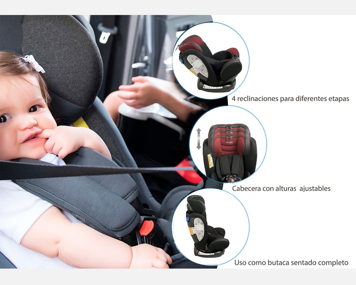 Silla De Auto 906 Gris Advanced