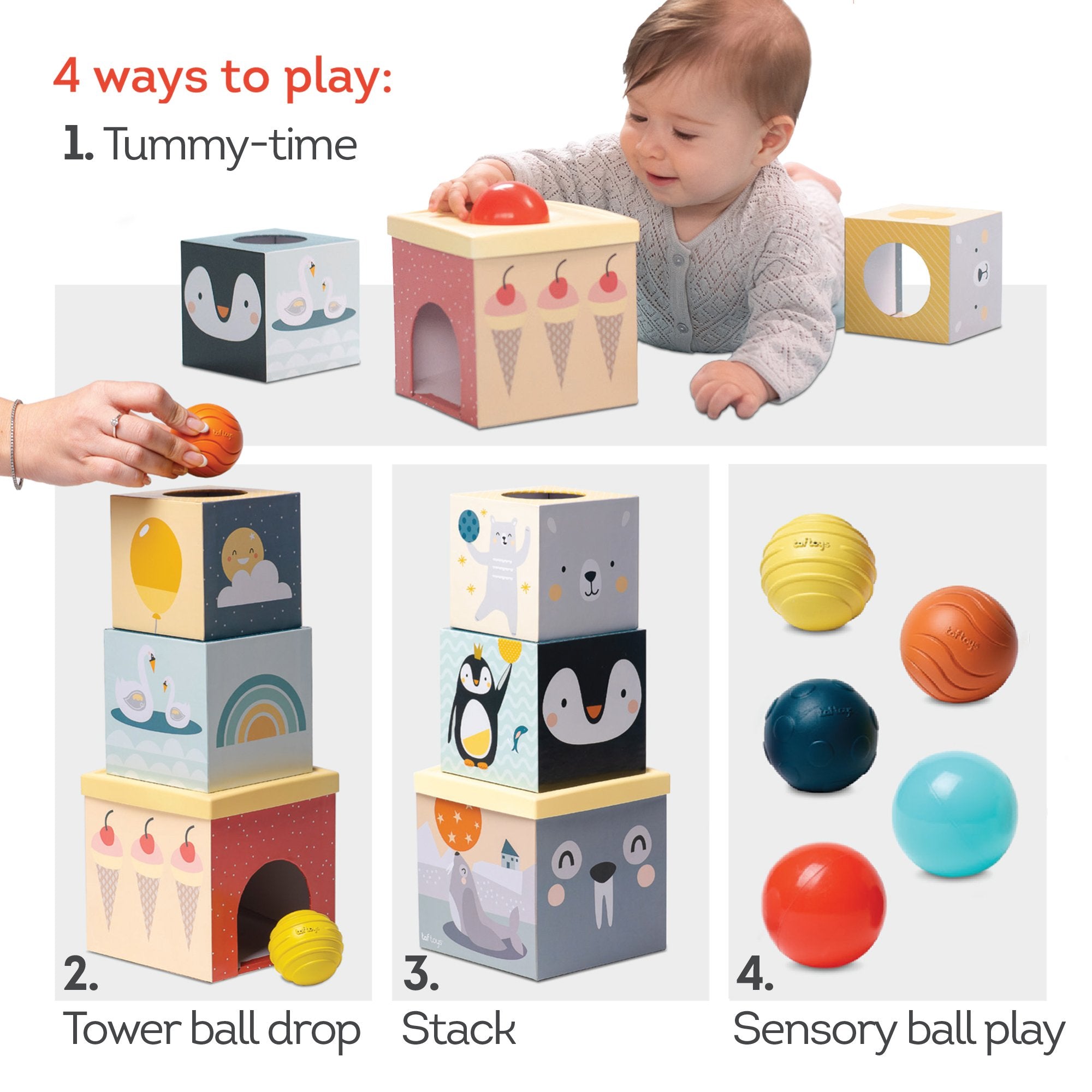 Centro De Actividad North Pole Ball Drop Stacker Taftoys