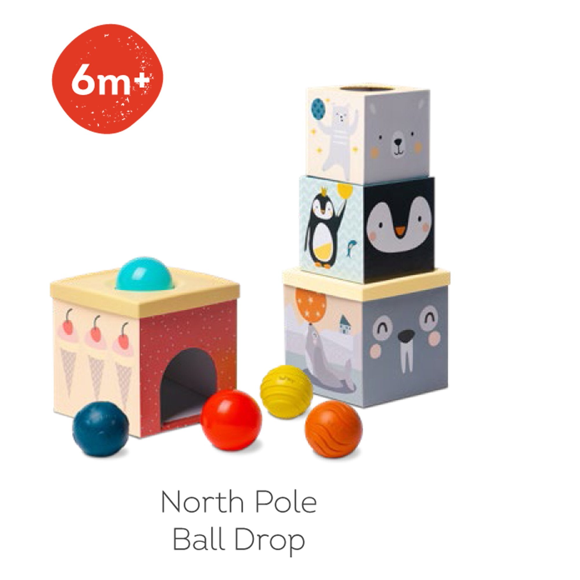 Centro De Actividad North Pole Ball Drop Stacker Taftoys