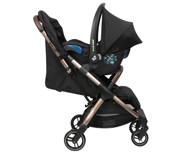 Coche Travel System Eva Essentian Black Champagne