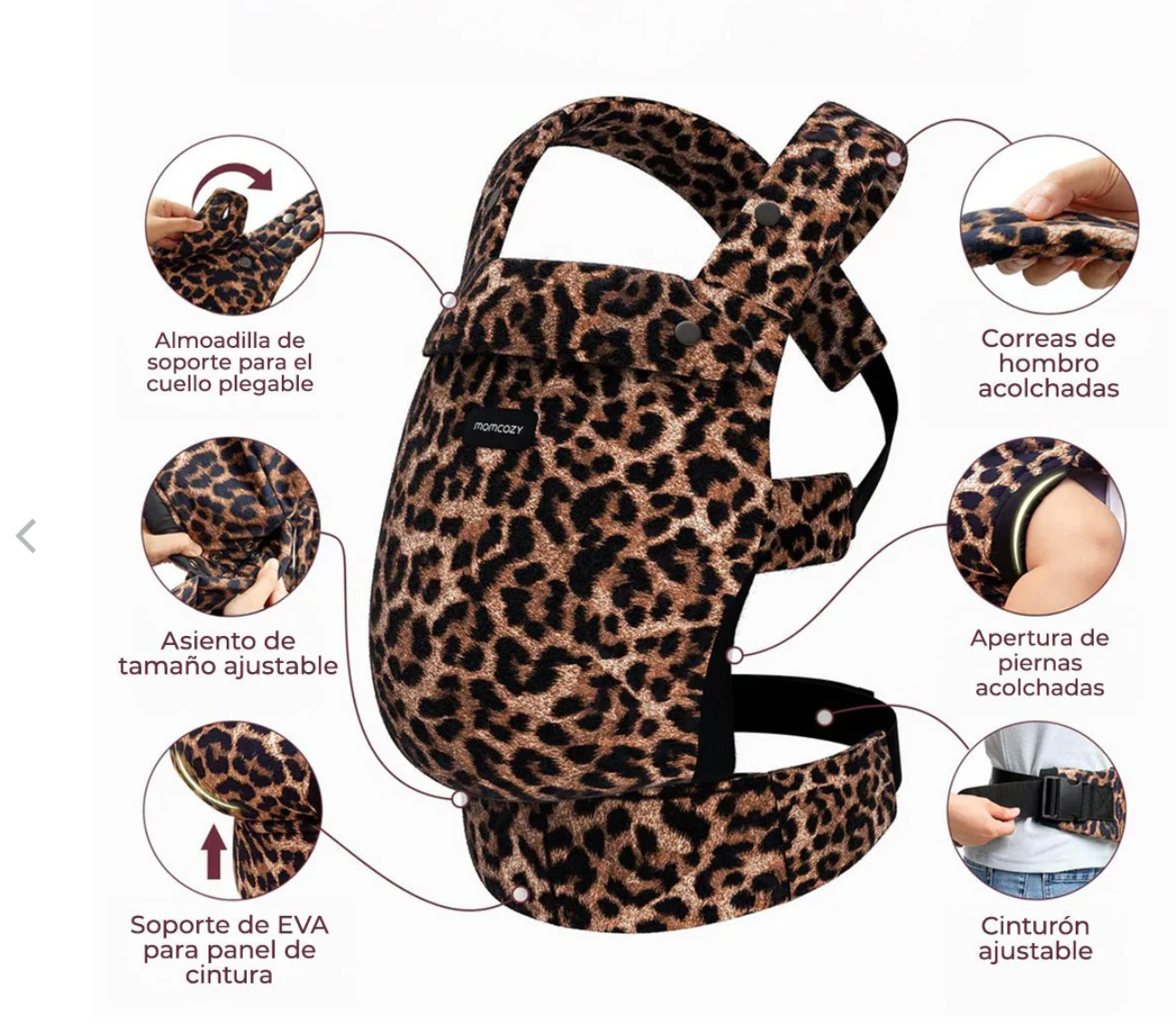 Portabebé 3 en 1  Leopardo
